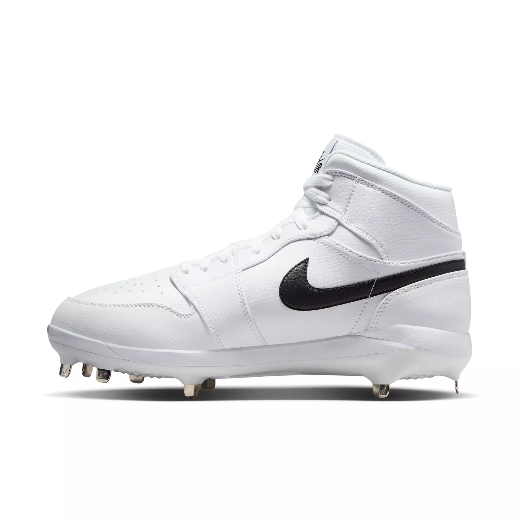 Jordan 1 Retro Metal "White/Black" Men's Baseball Cleat