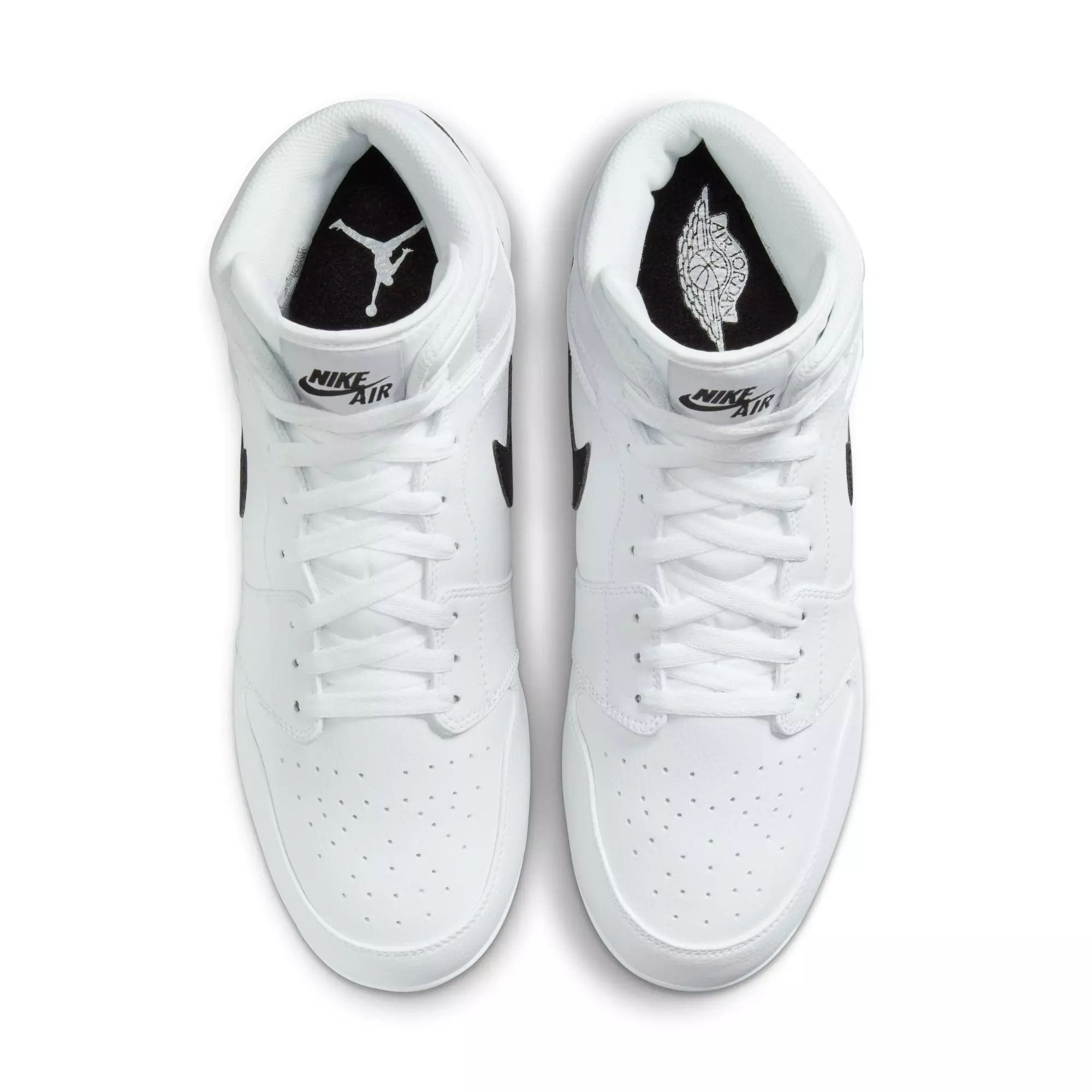 Jordan 1 Retro Metal "White/Black" Men's Baseball Cleat - WHITE/BLACK