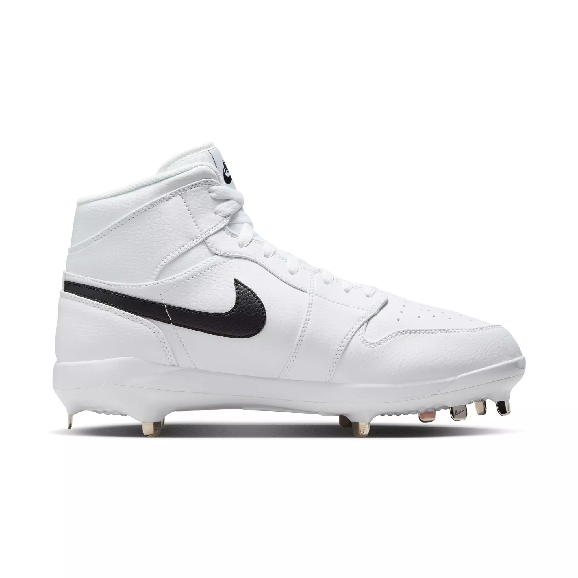 Jordan 1 Retro Metal "White/Black" Men's Baseball Cleat