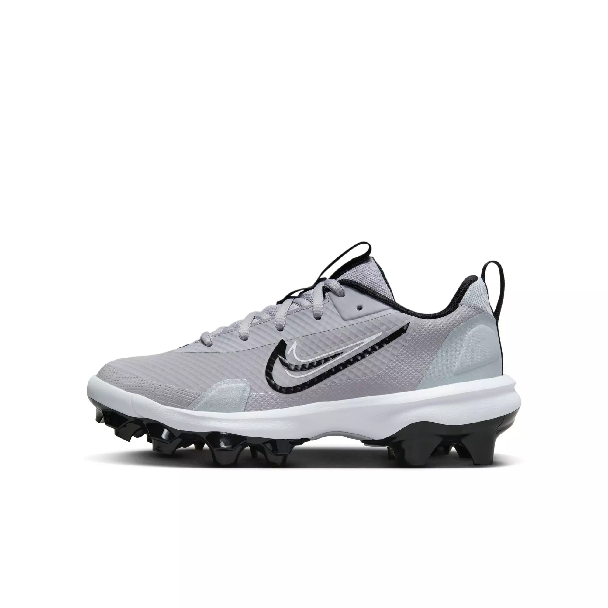 Nike Force Zoom Trout 9 Pro MCS "Pewter/Wolf Grey" Grade School Boys' Baseball Cleat - GREY/BLACK