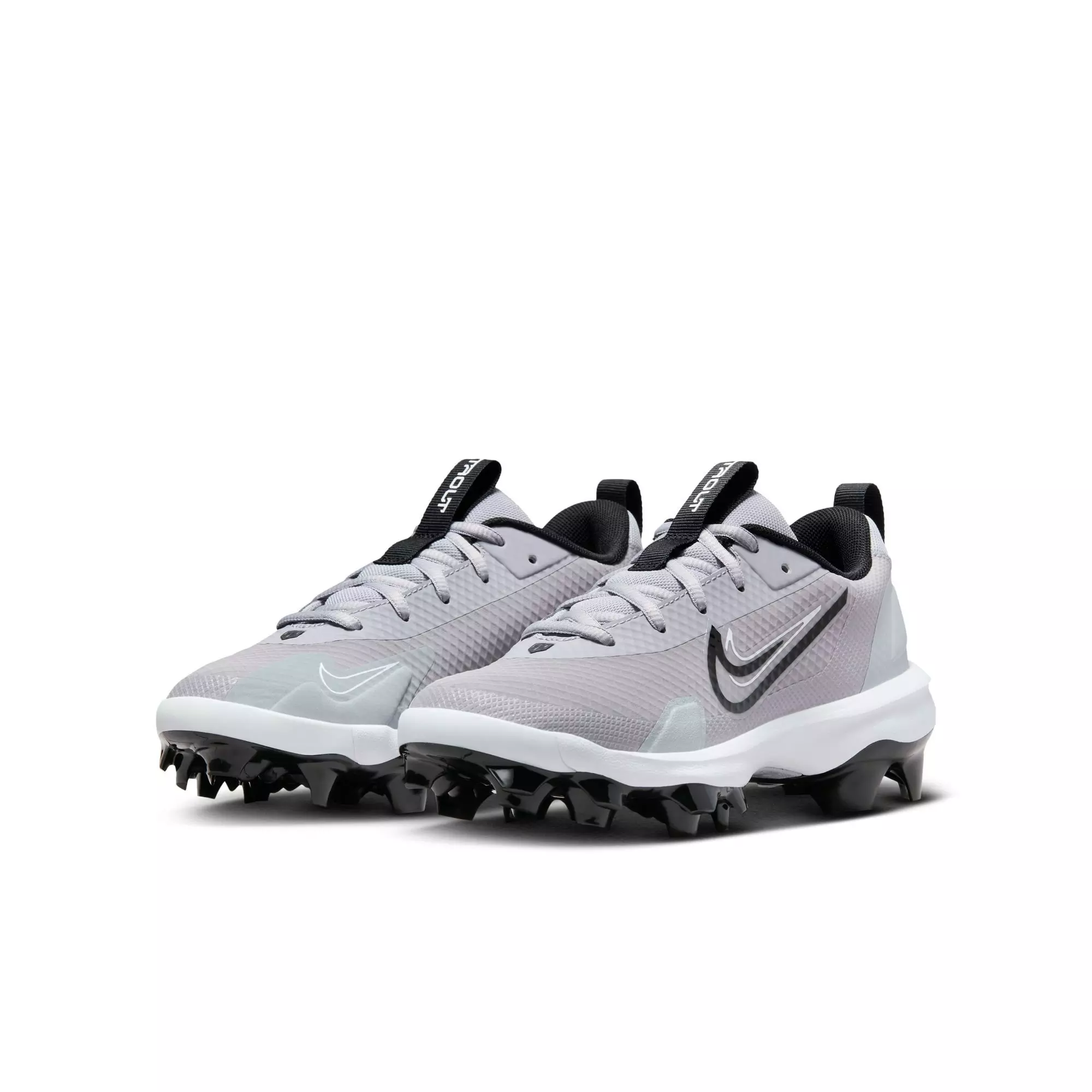 Nike Force Zoom Trout 9 Pro MCS "Pewter/Wolf Grey" Grade School Boys' Baseball Cleat - GREY/BLACK