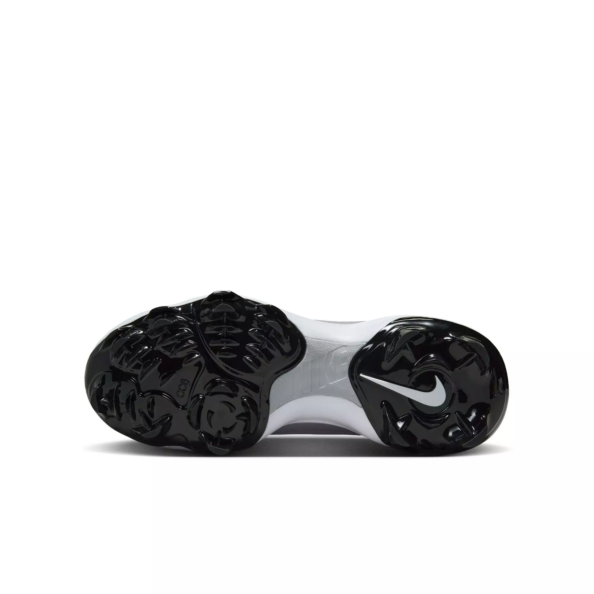 Nike Force Zoom Trout 9 Pro MCS "Pewter/Wolf Grey" Grade School Boys' Baseball Cleat - GREY/BLACK