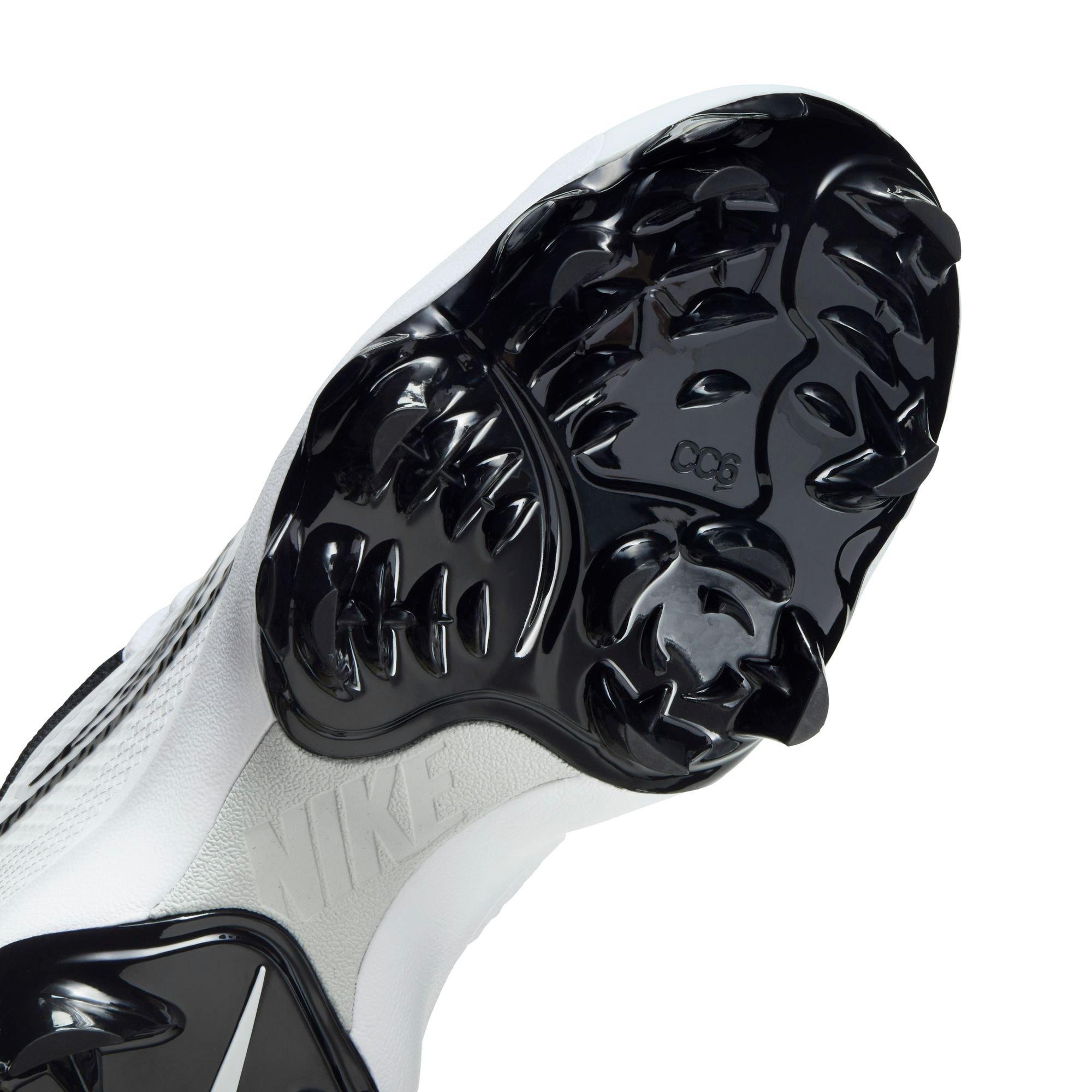 Nike Force Zoom Trout 9 Pro MCS  Grade School Boys' "White/Black/Pure Platinum" Baseball Cleat