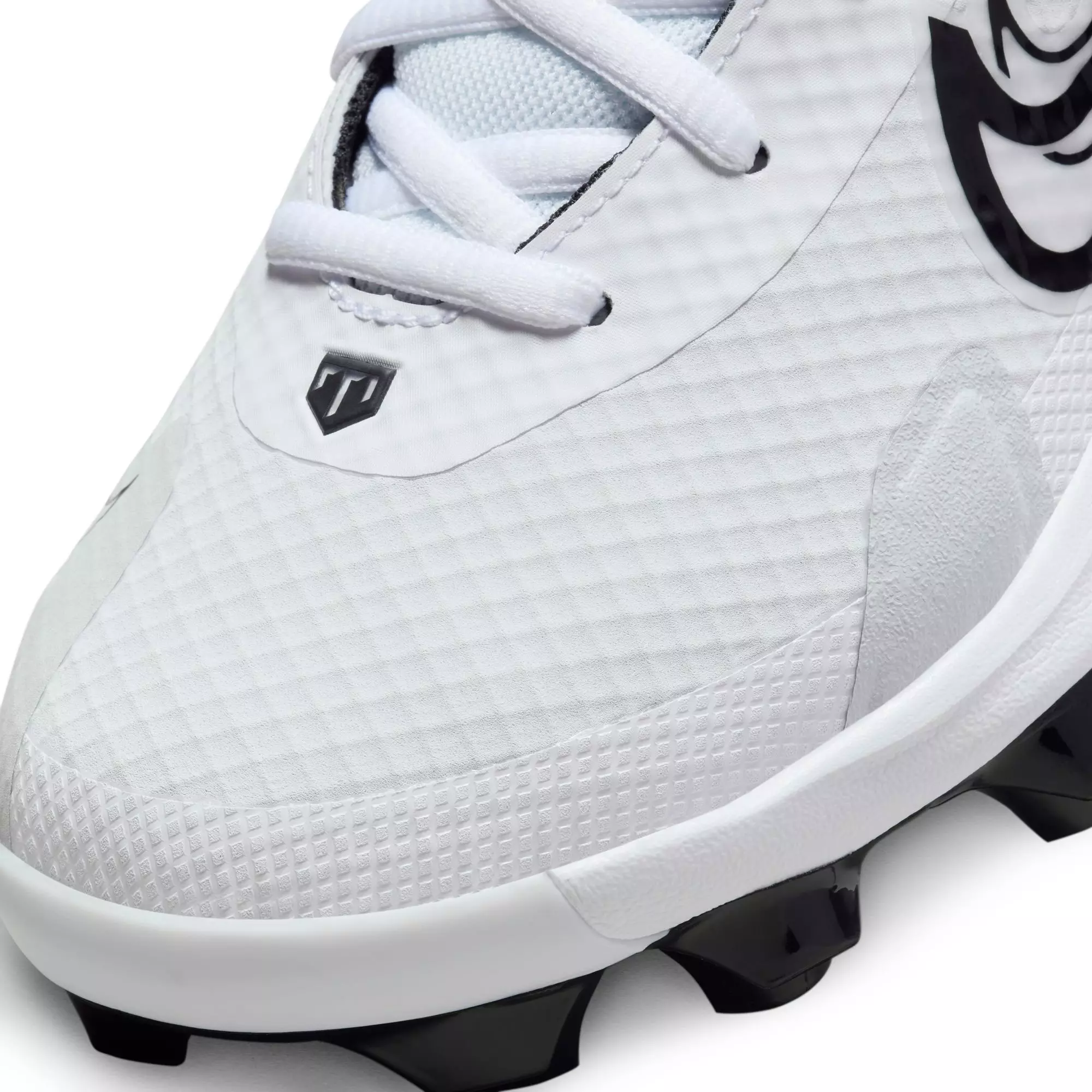Nike Force Zoom Trout 9 Pro MCS "White/Black/Pure Platinum" Grade School Boys' Baseball Cleat - WHITE/BLACK