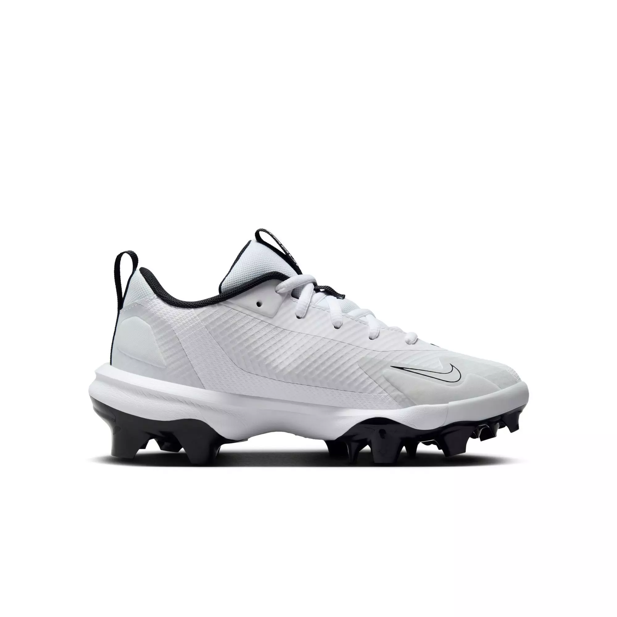 Nike Force Zoom Trout 9 Pro MCS "White/Black/Pure Platinum" Grade School Boys' Baseball Cleat - WHITE/BLACK