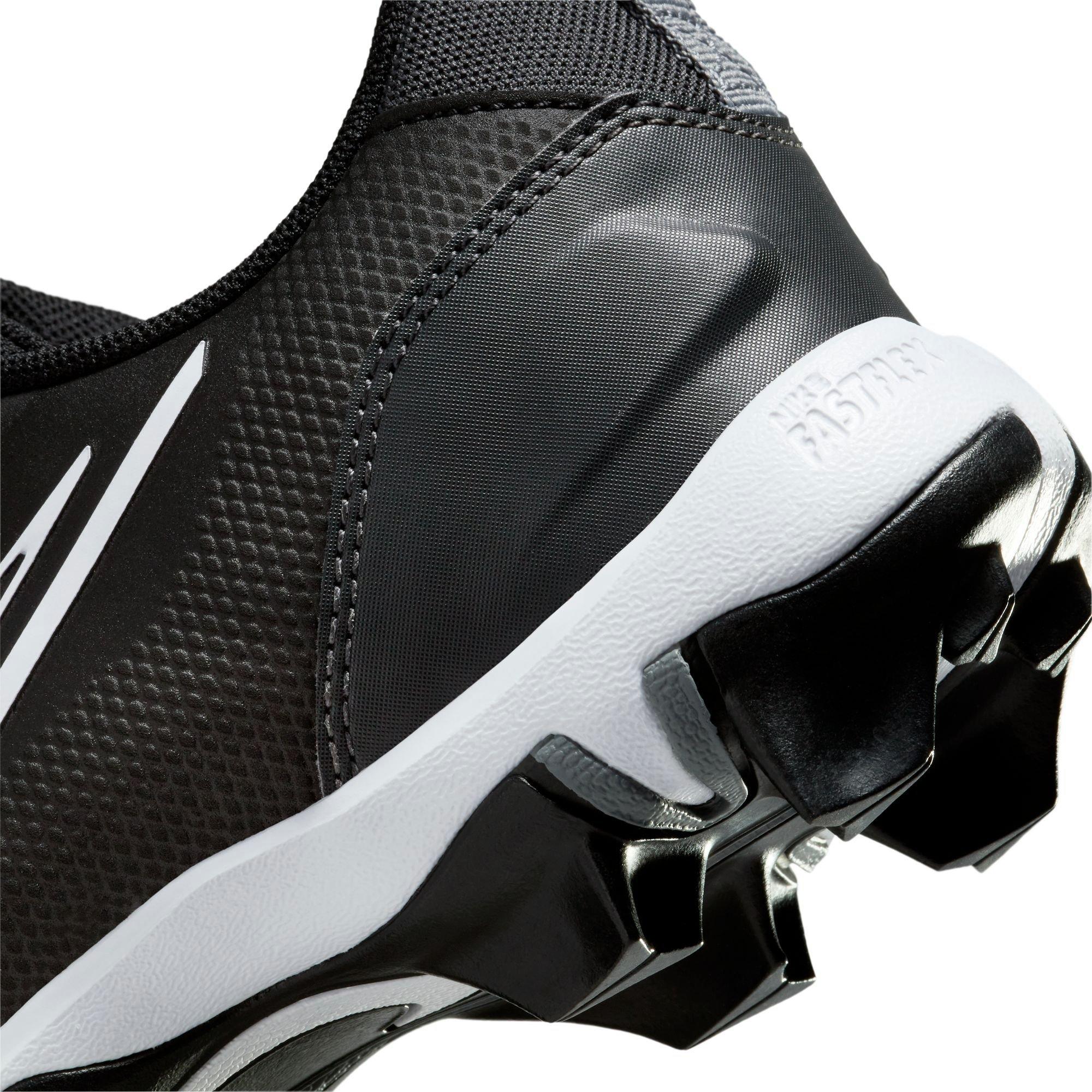 Nike Force Trout 8 Keystone Black/White/Dark Smoke Grey Grade School Boys'  Baseball Cleat - Hibbett