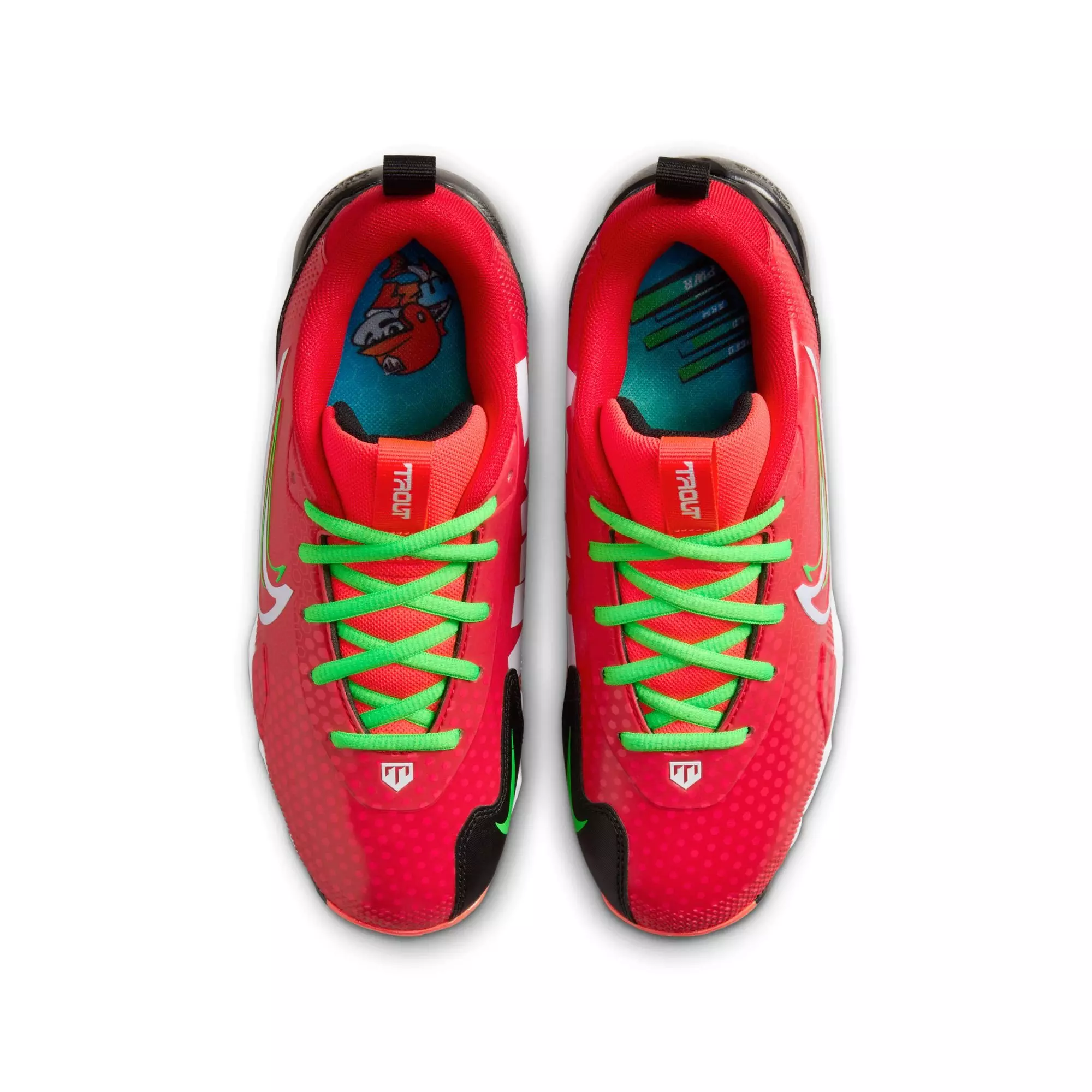 Nike Force Trout 9 Keystone "University Red/White/Bright Crimson" Preschool Boys' Cleat - RED/BLACK