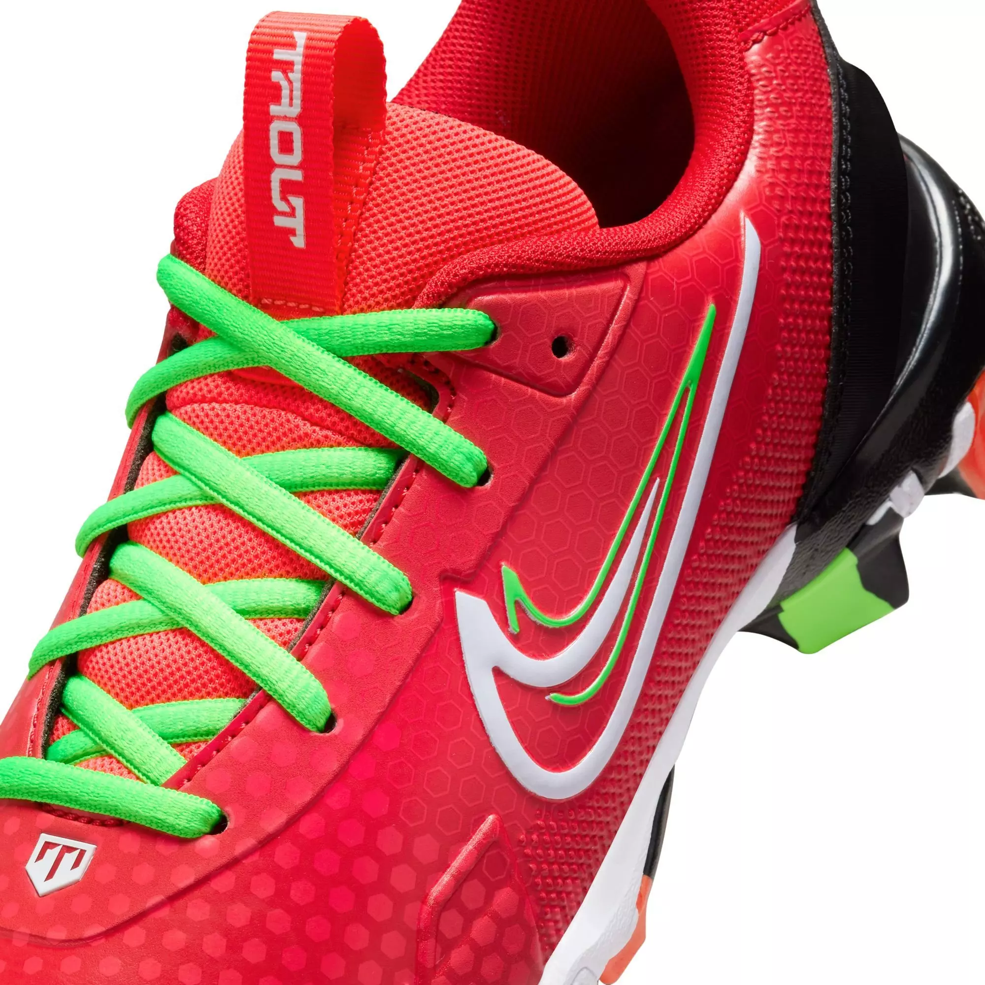 Nike Force Trout 9 Keystone "University Red/White/Bright Crimson" Preschool Boys' Cleat - RED/BLACK