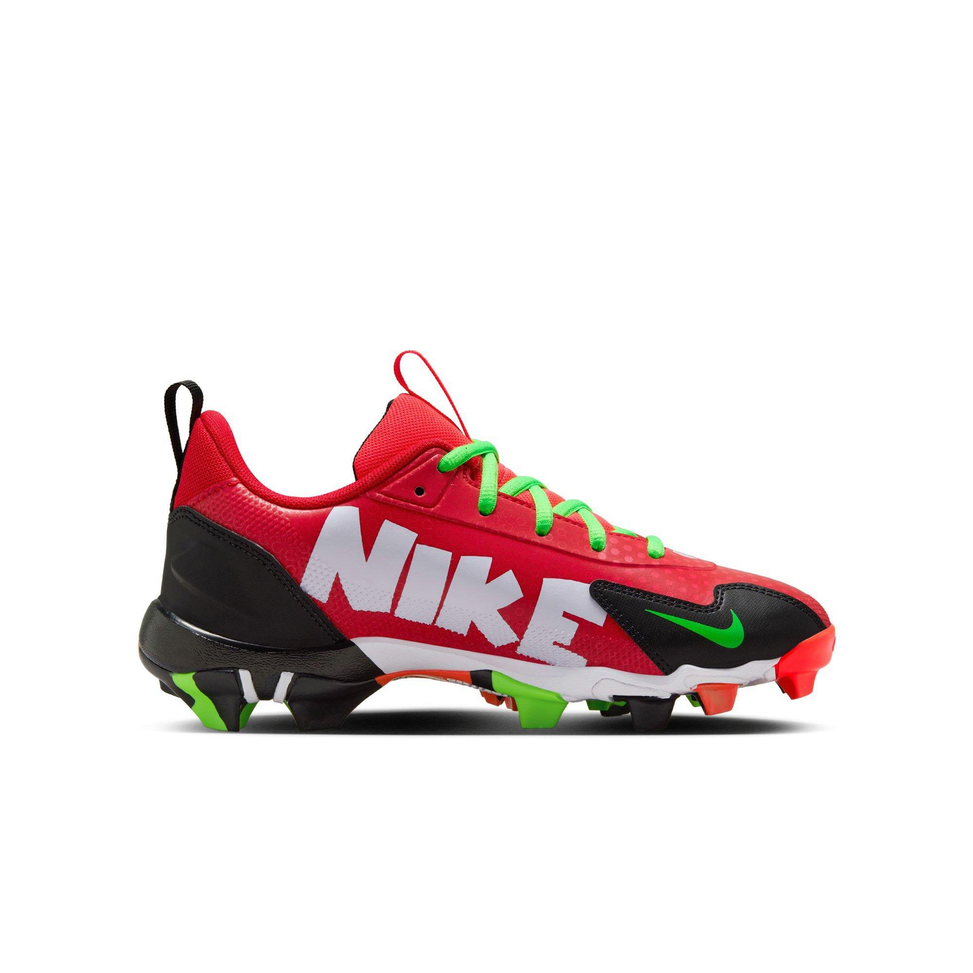 Nike Force Trout 9 Keystone "University Red/White/Bright Crimson" Preschool Boys' Cleat - RED/BLACK Thumbnail View 2