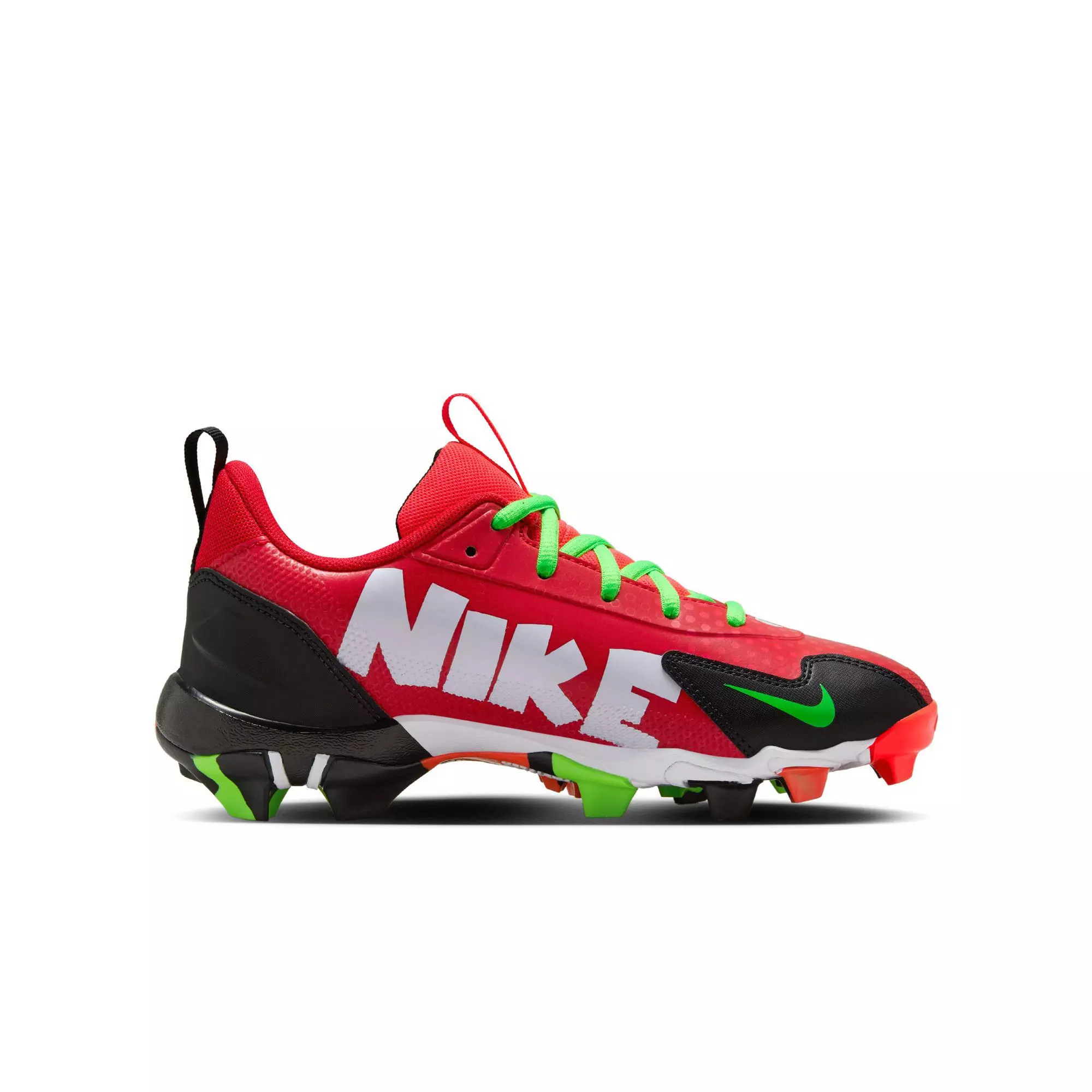 Nike Force Trout 9 Keystone "University Red/White/Bright Crimson" Preschool Boys' Cleat - RED/BLACK