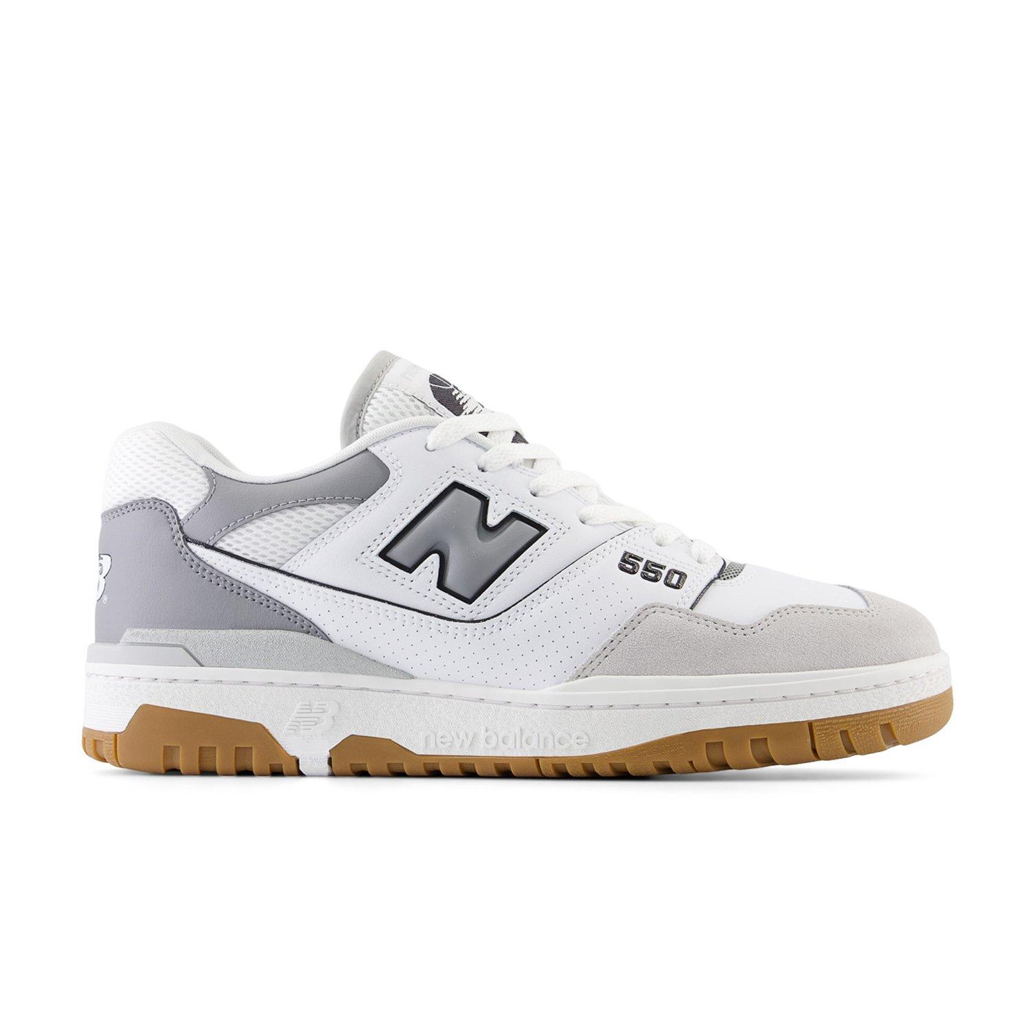 【関税込み】New Balance ホワイト＆グレー 550 スニーカー New Balance 550 
