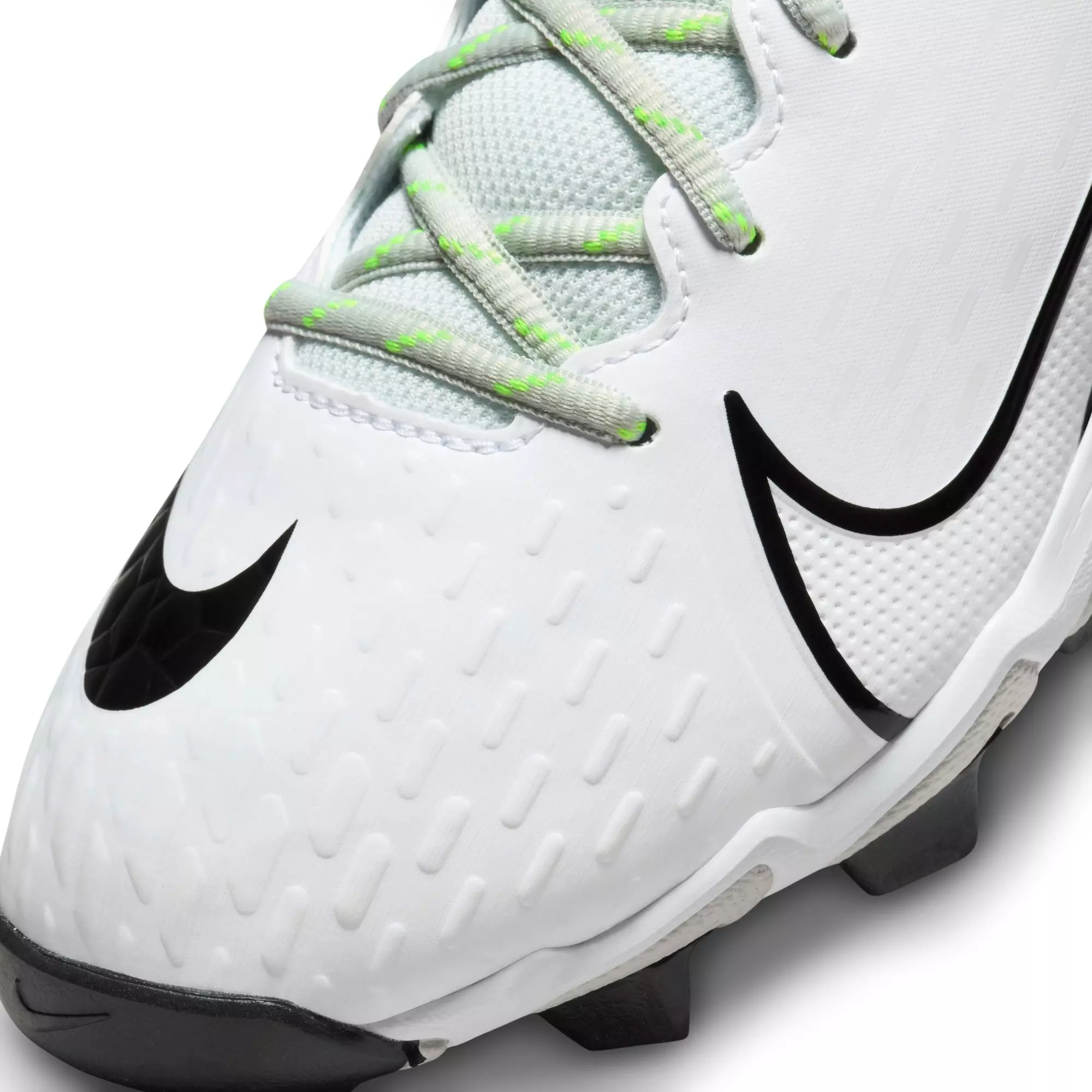 Nike Hyperdiamond 4 Keystone "White/Black/Photon Dust/Volt" Women's Softball Cleat - WHITE/BLACK