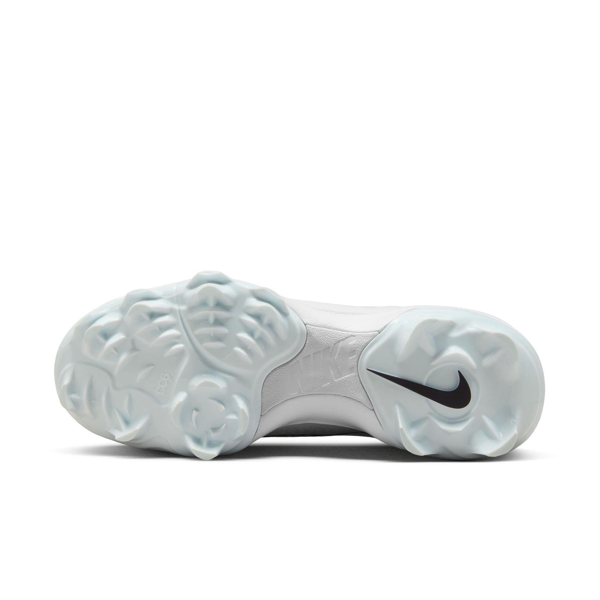 Nike Hyperdiamond 4 Pro MCS "White/Black/Photon Dust/Volt" Women's Softball Cleat - WHITE/BLACK Thumbnail View 7