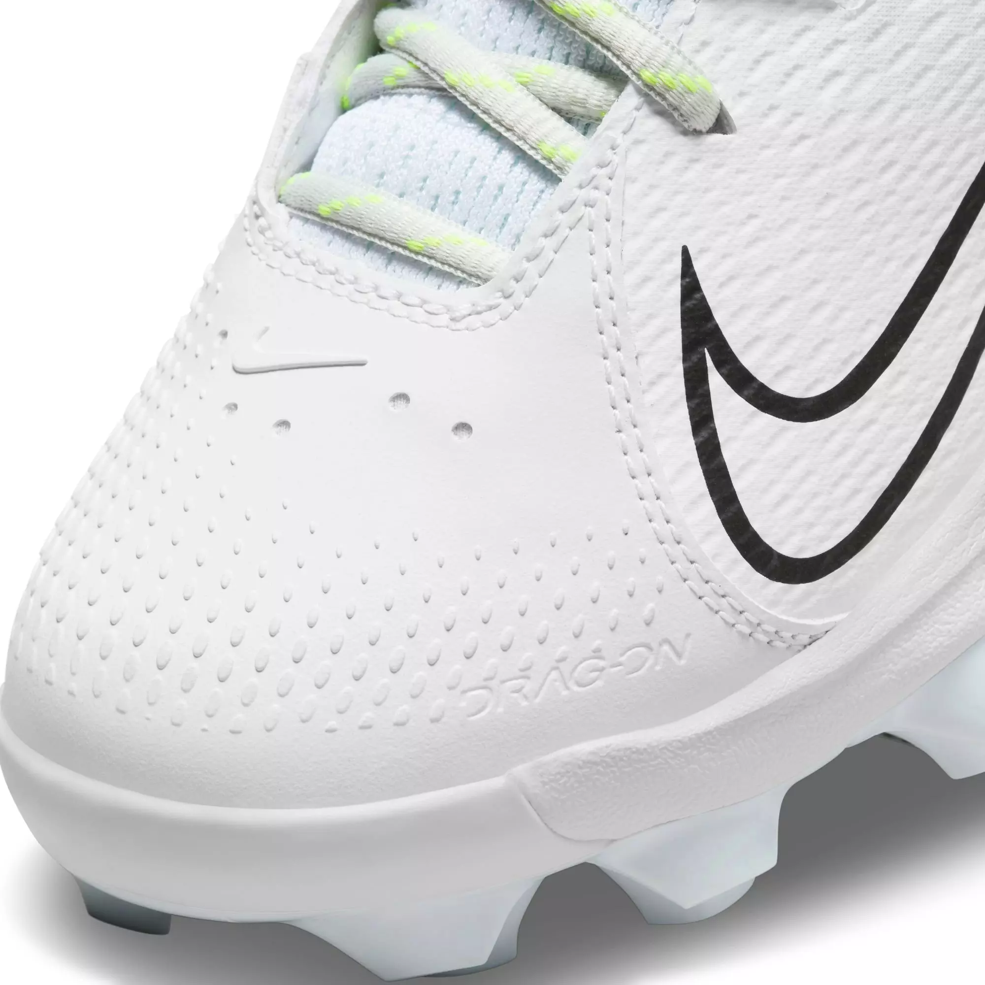 Nike Hyperdiamond 4 Pro MCS "White/Black/Photon Dust/Volt" Women's Softball Cleat - WHITE/BLACK