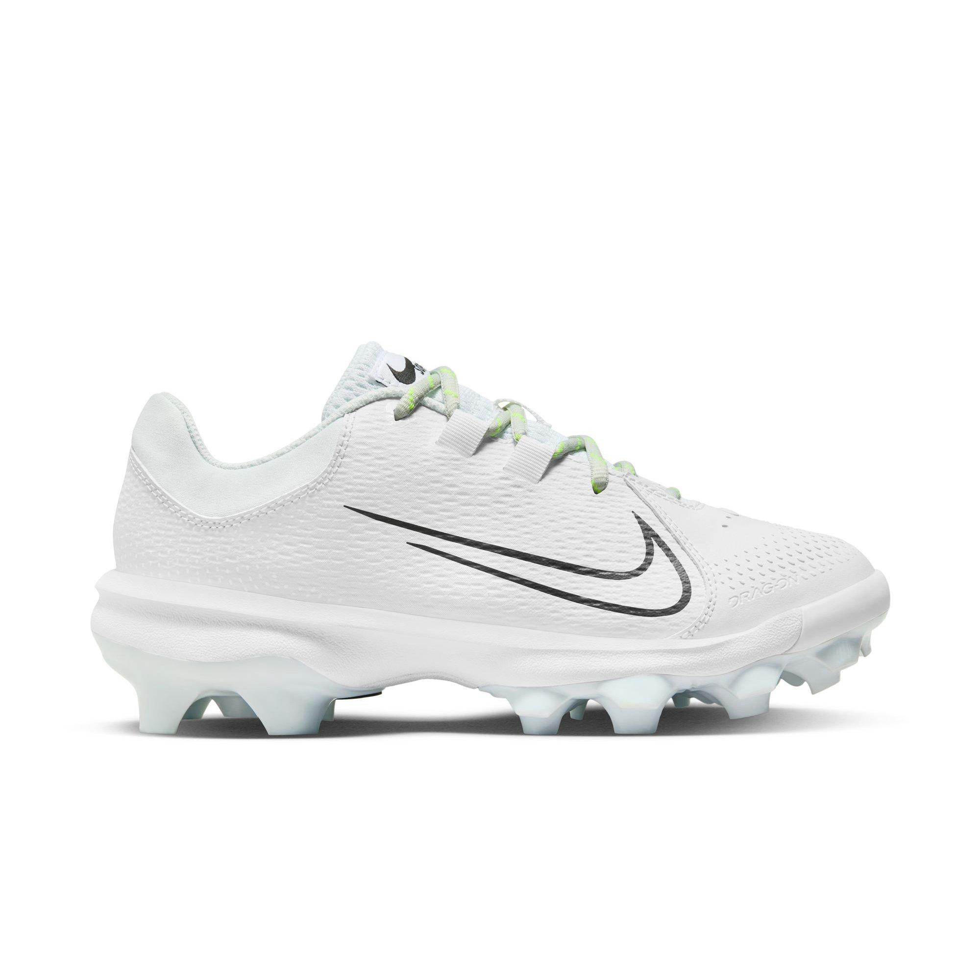 Nike Hyperdiamond 4 Pro MCS "White/Black/Photon Dust/Volt" Women's Softball Cleat - WHITE/BLACK Thumbnail View 1