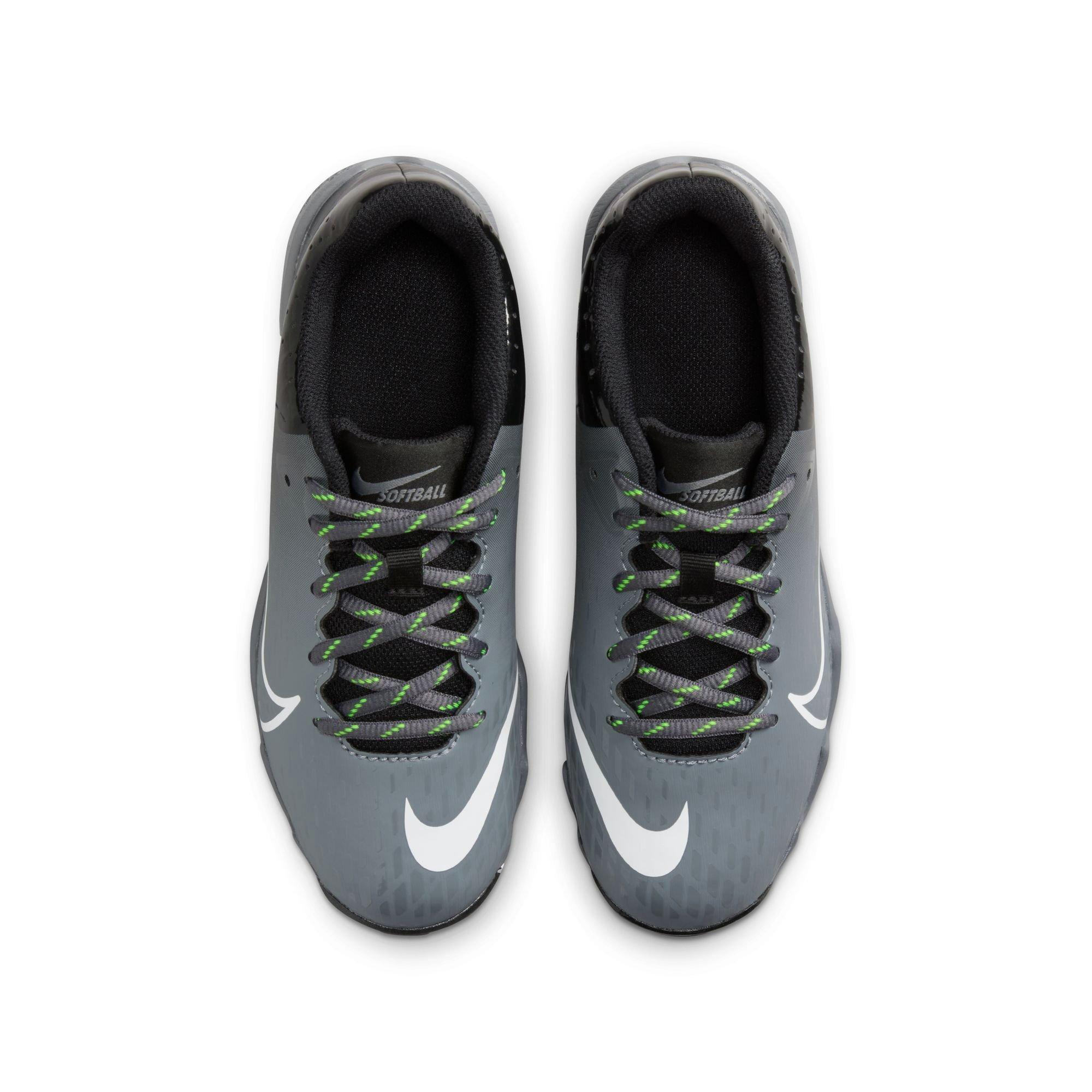 Nike Hyperdiamond 4 Keystone GG  Grade School Girls' "Black/White/Cool Grey/Volt" Softball Cleat