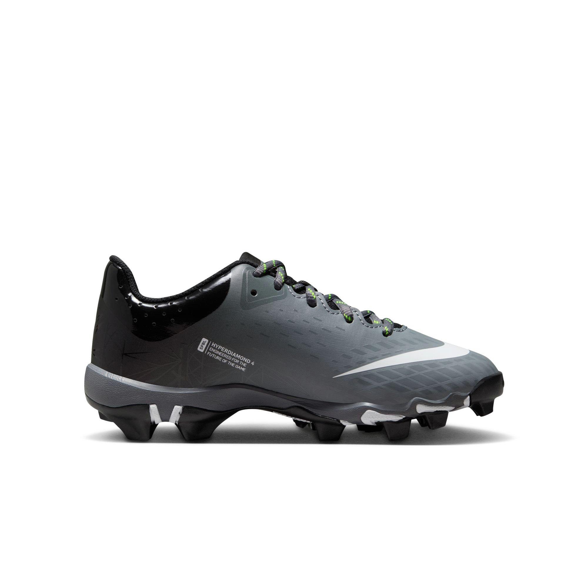 Nike Hyperdiamond 4 Keystone GG  Grade School Girls' "Black/White/Cool Grey/Volt" Softball Cleat