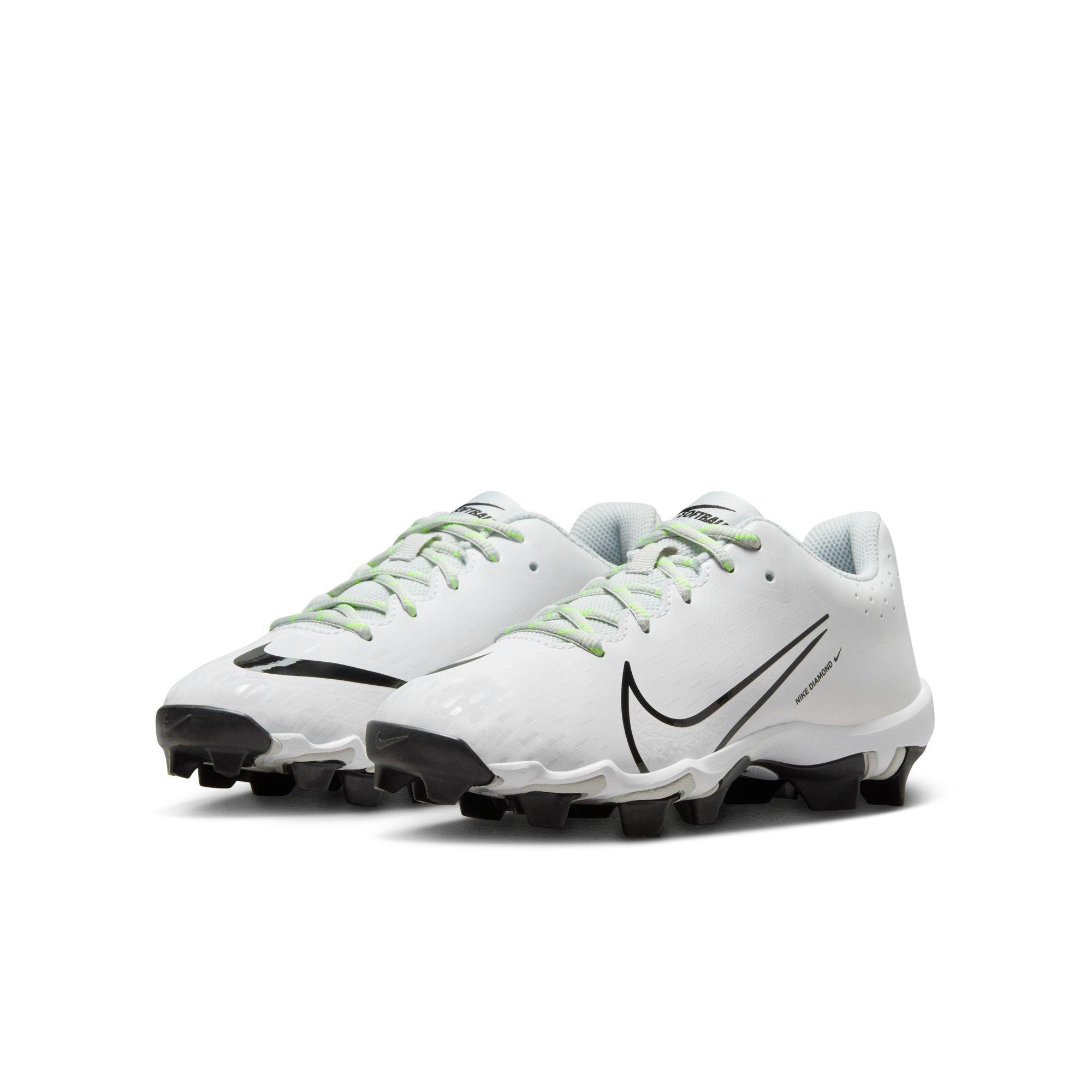 Nike Hyperdiamond 4 Keystone GG  Grade School Girls' "White/Black/Photon Dust/Volt" Softball Cleat