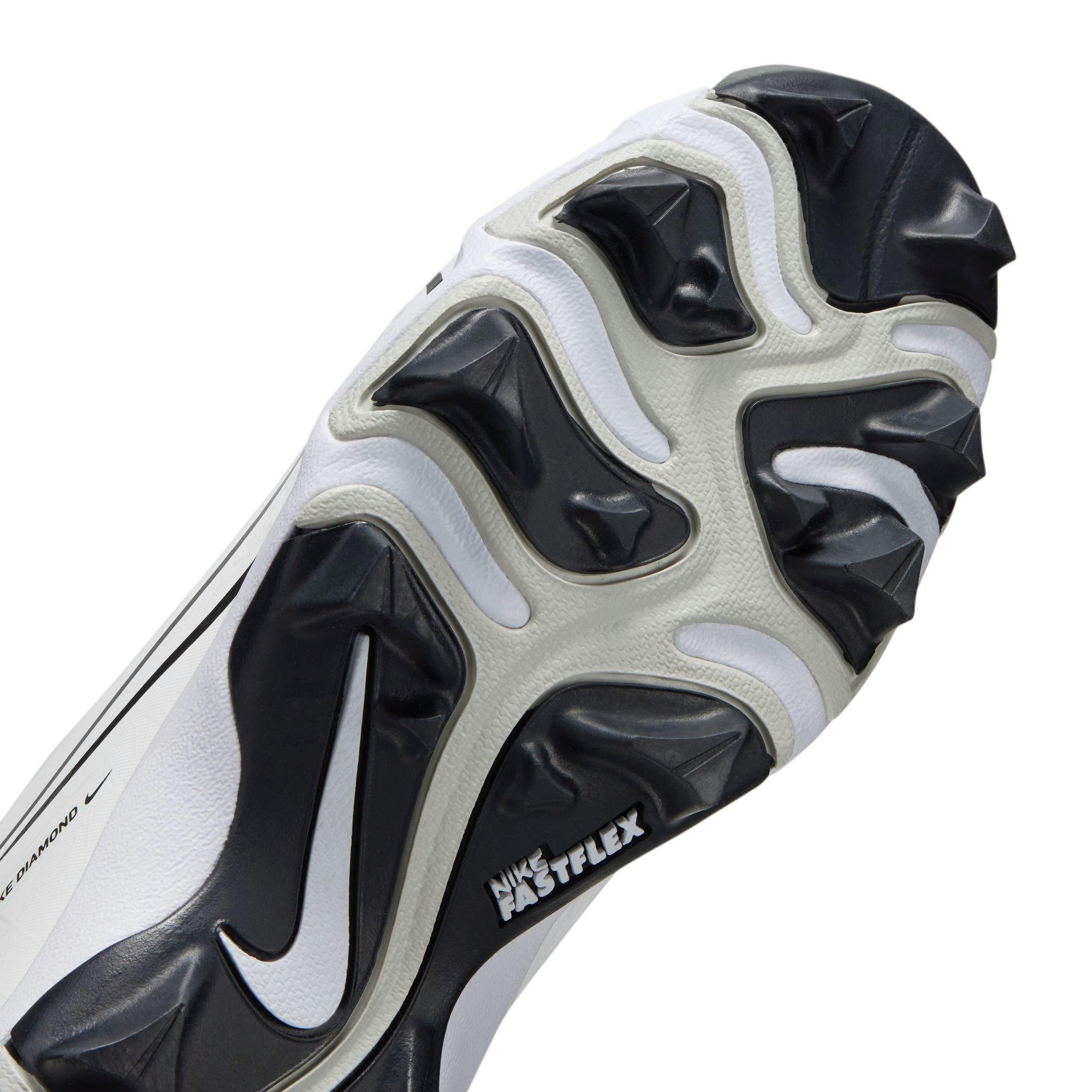 Nike Hyperdiamond 4 Keystone GG  Grade School Girls' "White/Black/Photon Dust/Volt" Softball Cleat