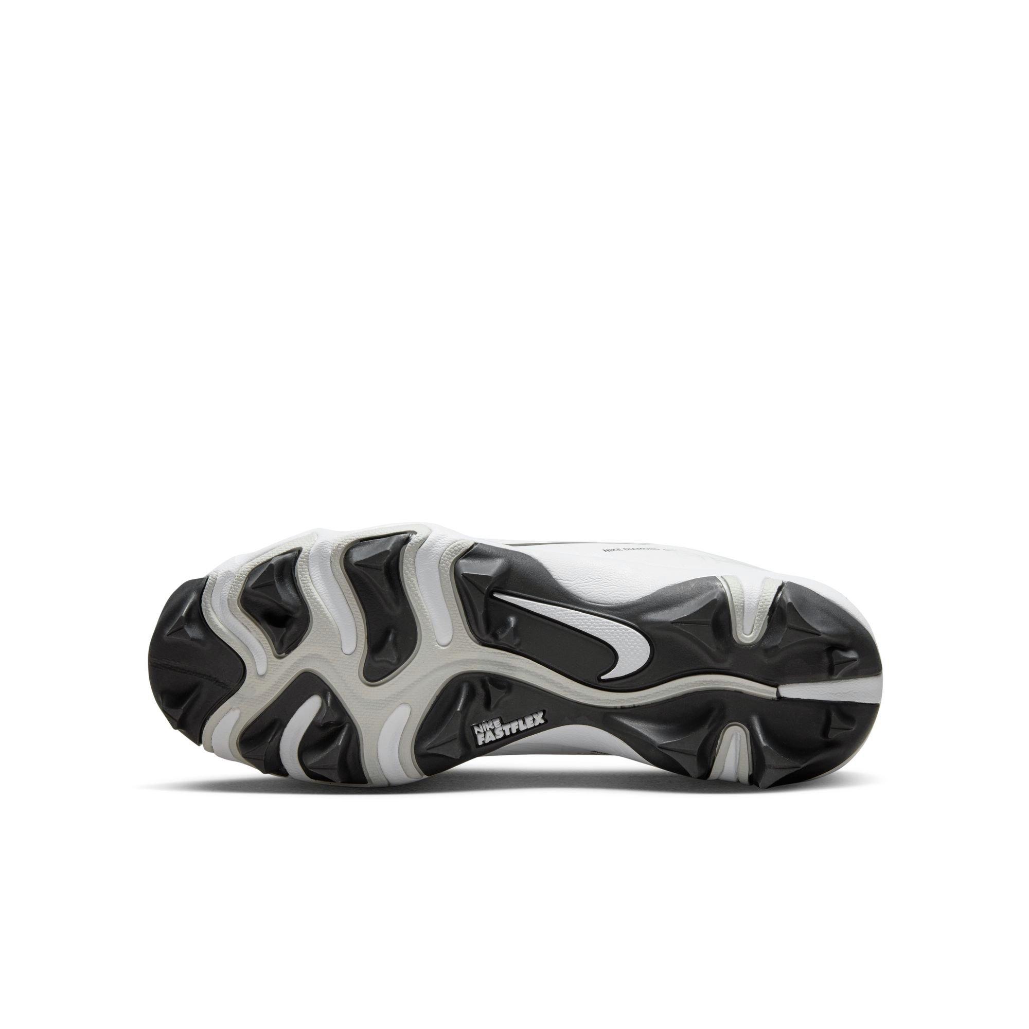 Nike Hyperdiamond 4 Keystone GG  Grade School Girls' "White/Black/Photon Dust/Volt" Softball Cleat