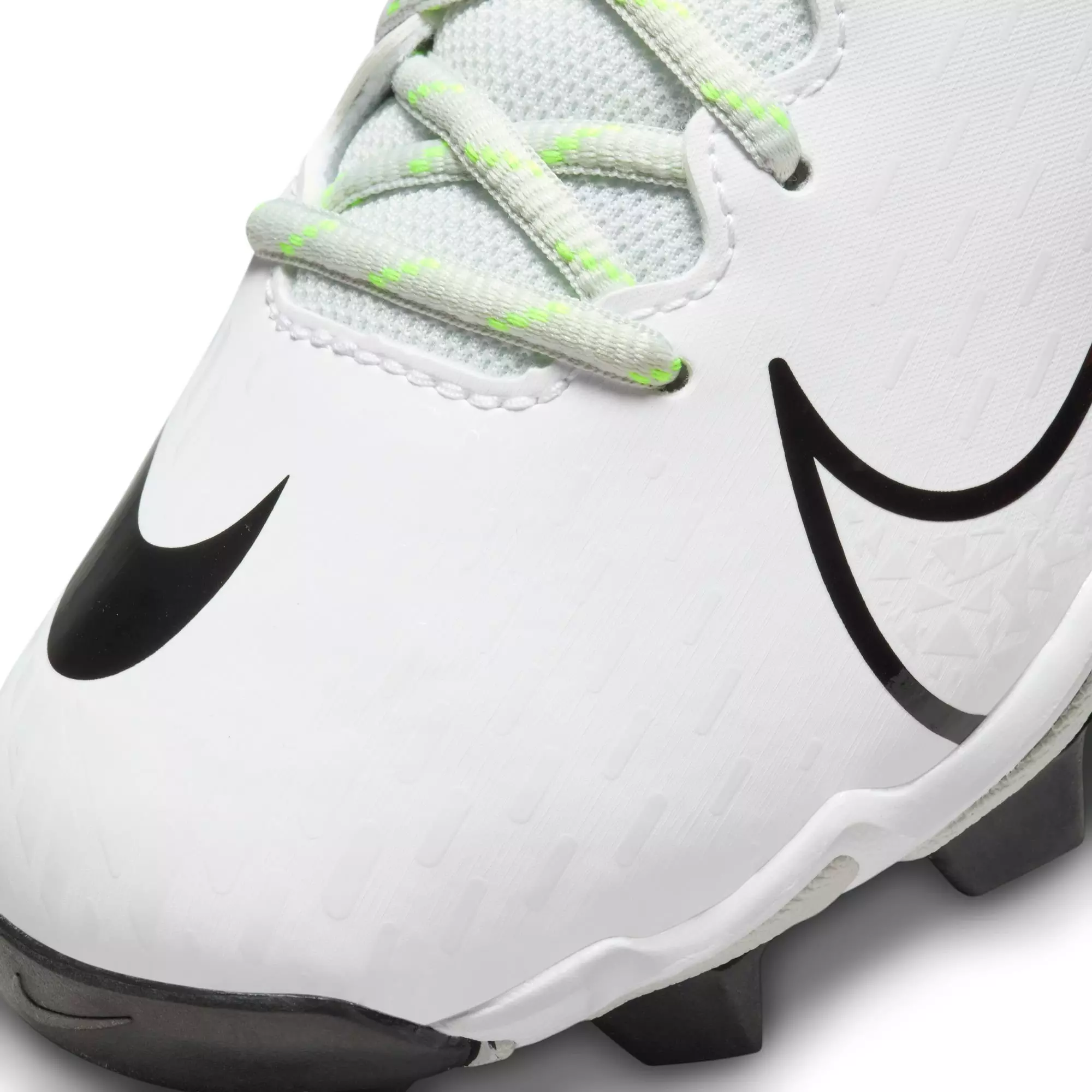 Nike Hyperdiamond 4 Keystone GG "White/Black/Photon Dust/Volt" Grade School Girls' Softball Cleat - WHITE/BLACK
