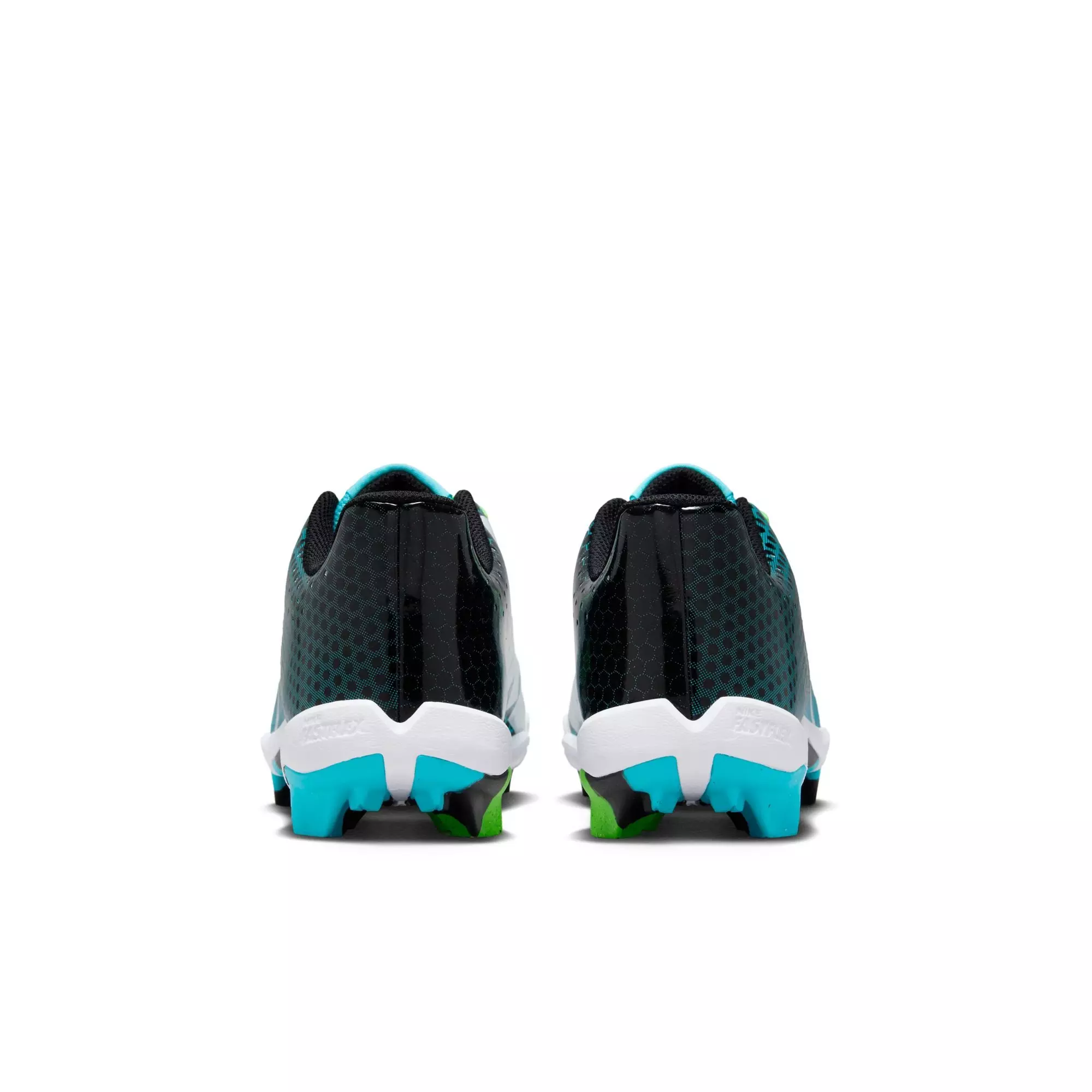 Nike Hyperdiamond 4 Keystone GG "Black/White/Baltic Blue/Green" Preschool Girls' Softball Cleat - BLACK/BLUE