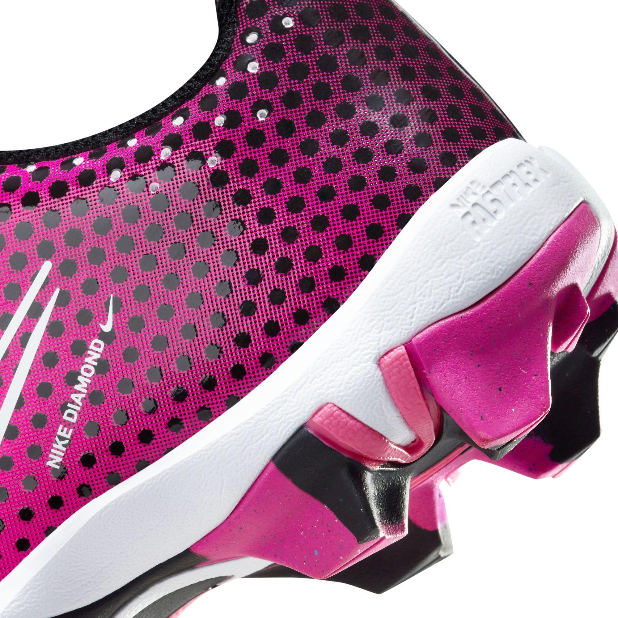 Nike Hyperdiamond 4 Keystone GG  Preschool Girls' "Black/White/Fierce Pink" Softball Cleat