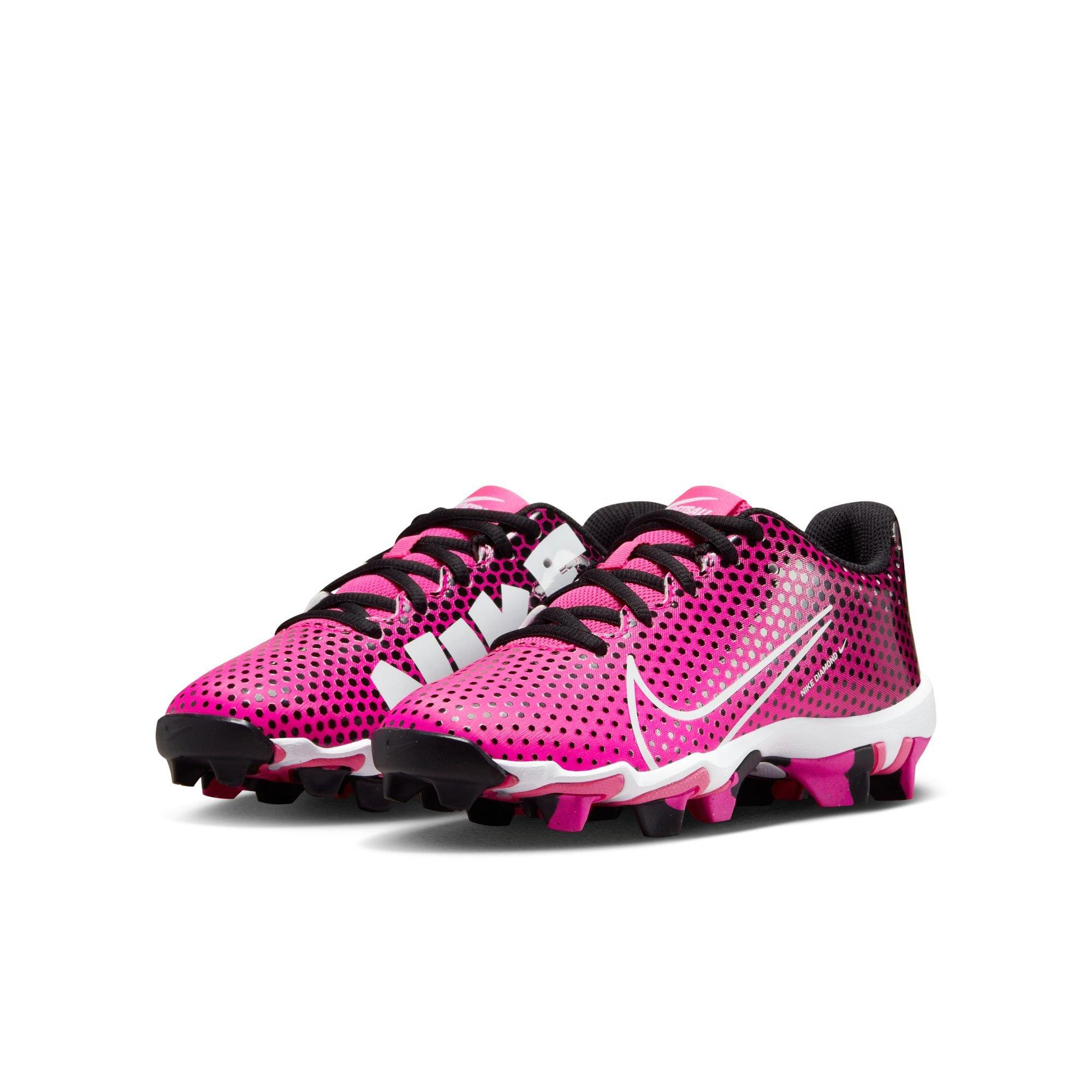 Nike Hyperdiamond 4 Keystone GG  Preschool Girls' "Black/White/Fierce Pink" Softball Cleat