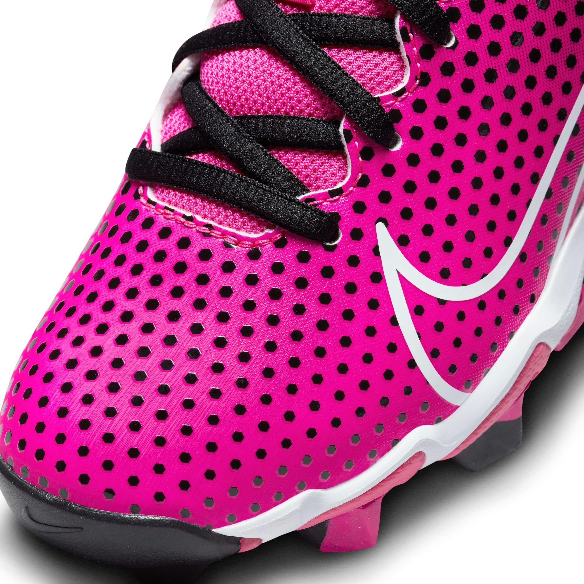 Nike Hyperdiamond 4 Keystone GG  Preschool Girls' "Black/White/Fierce Pink" Softball Cleat