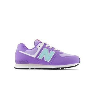 New Balance 574 Purple Grade School Girls Shoe Hibbett