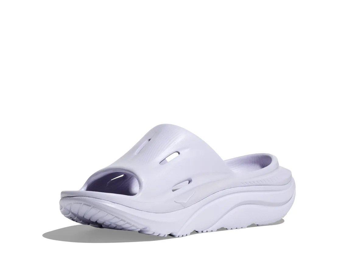 Hoka Ora 3 Recovery "Ether" Unisex Slide - OFF-WHITE Thumbnail View 3