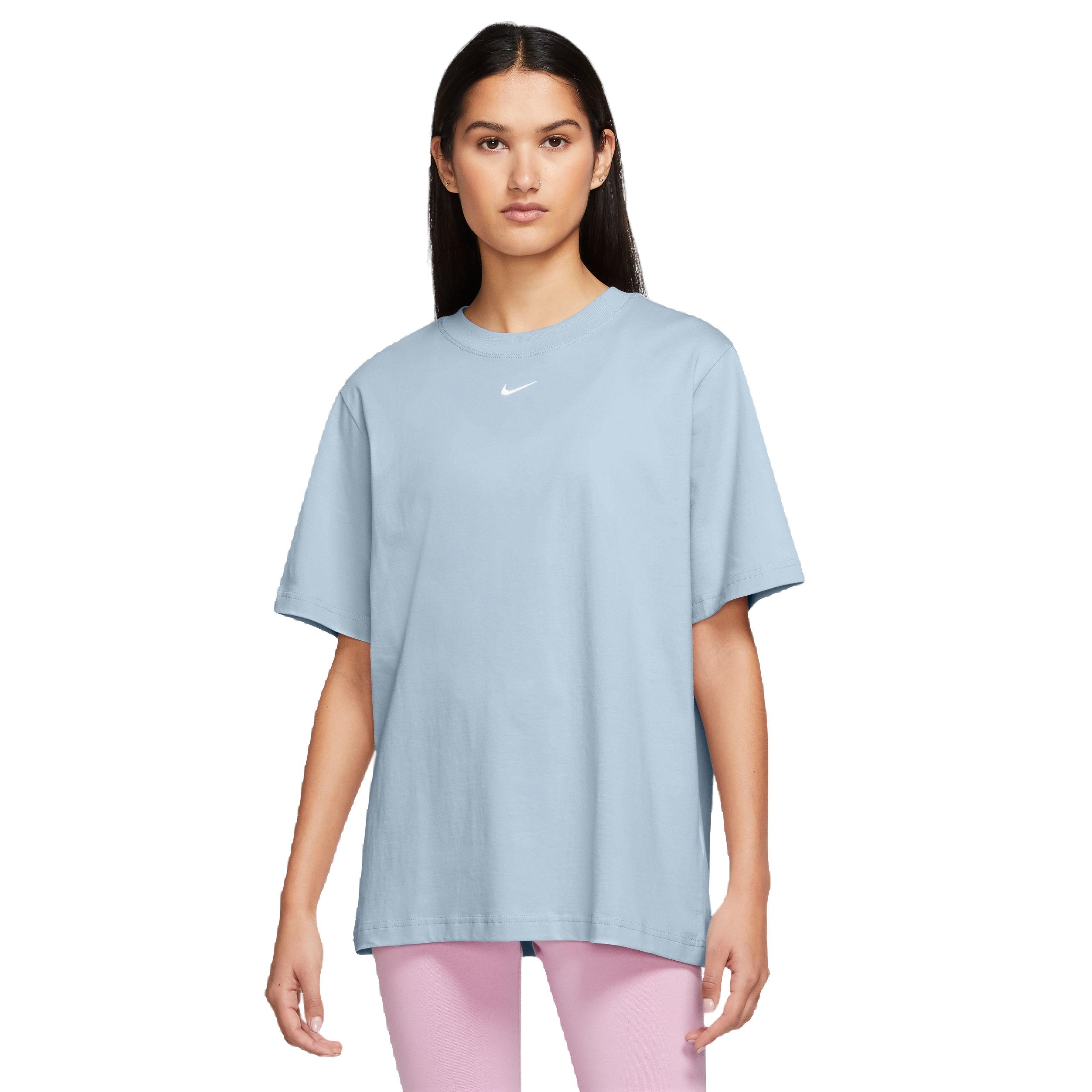 Nike Women's Sportswear Tee-Lt Blue - LT BLUE Thumbnail View 1