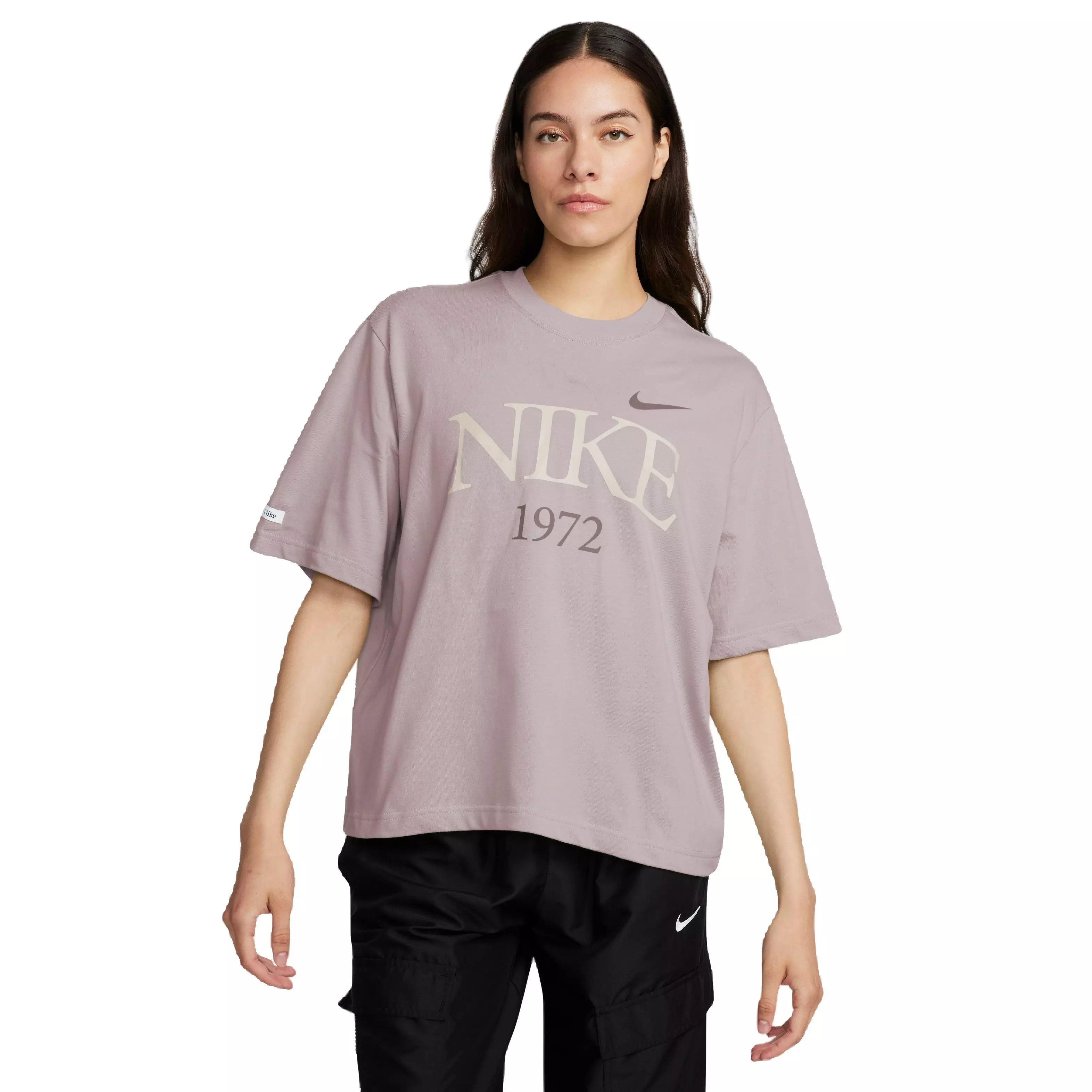 Nike Women's Classics Boxy Tee - Platinum Violet - VIOLET