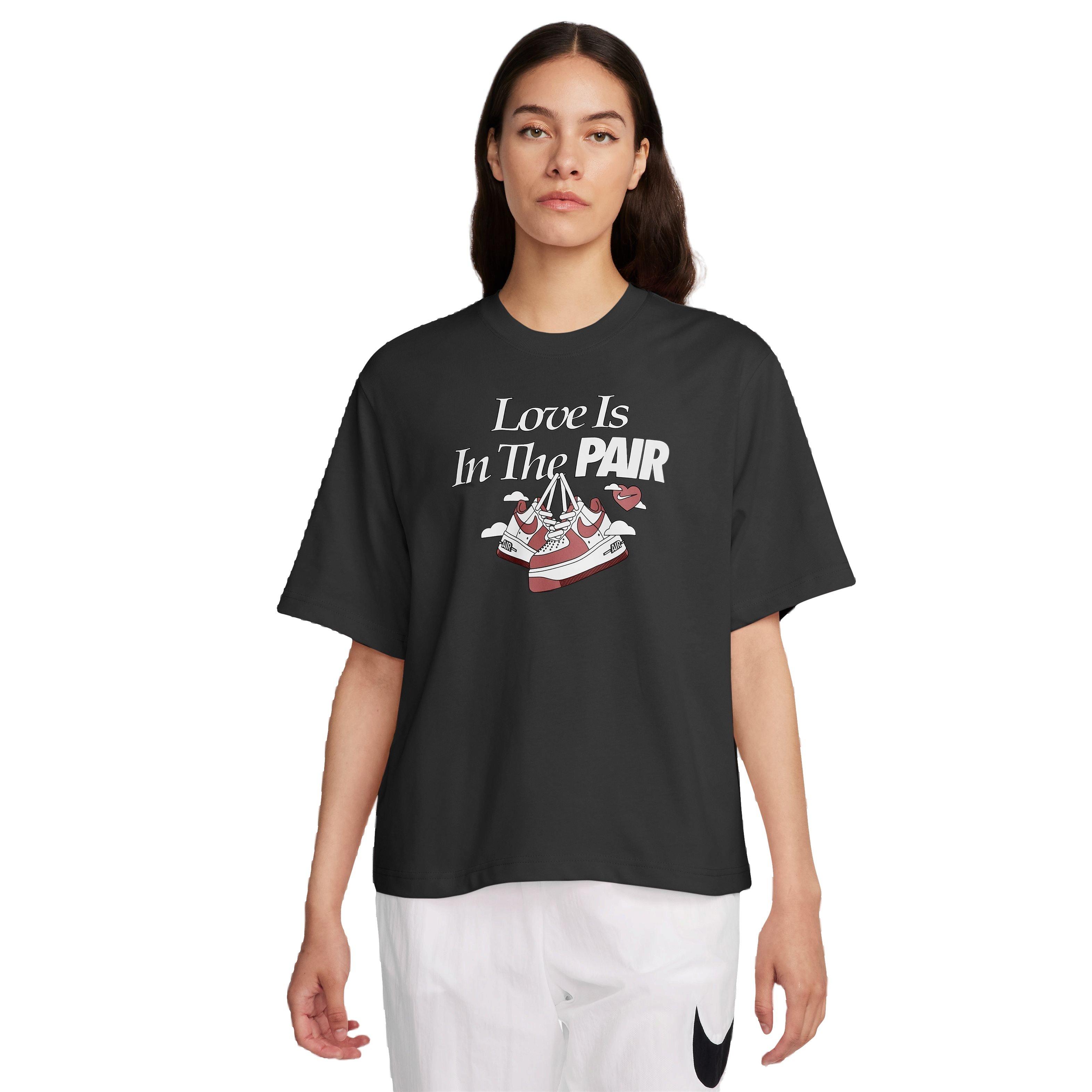 Nike Women's Love N Pair Tee - Black - BLACK Thumbnail View 1