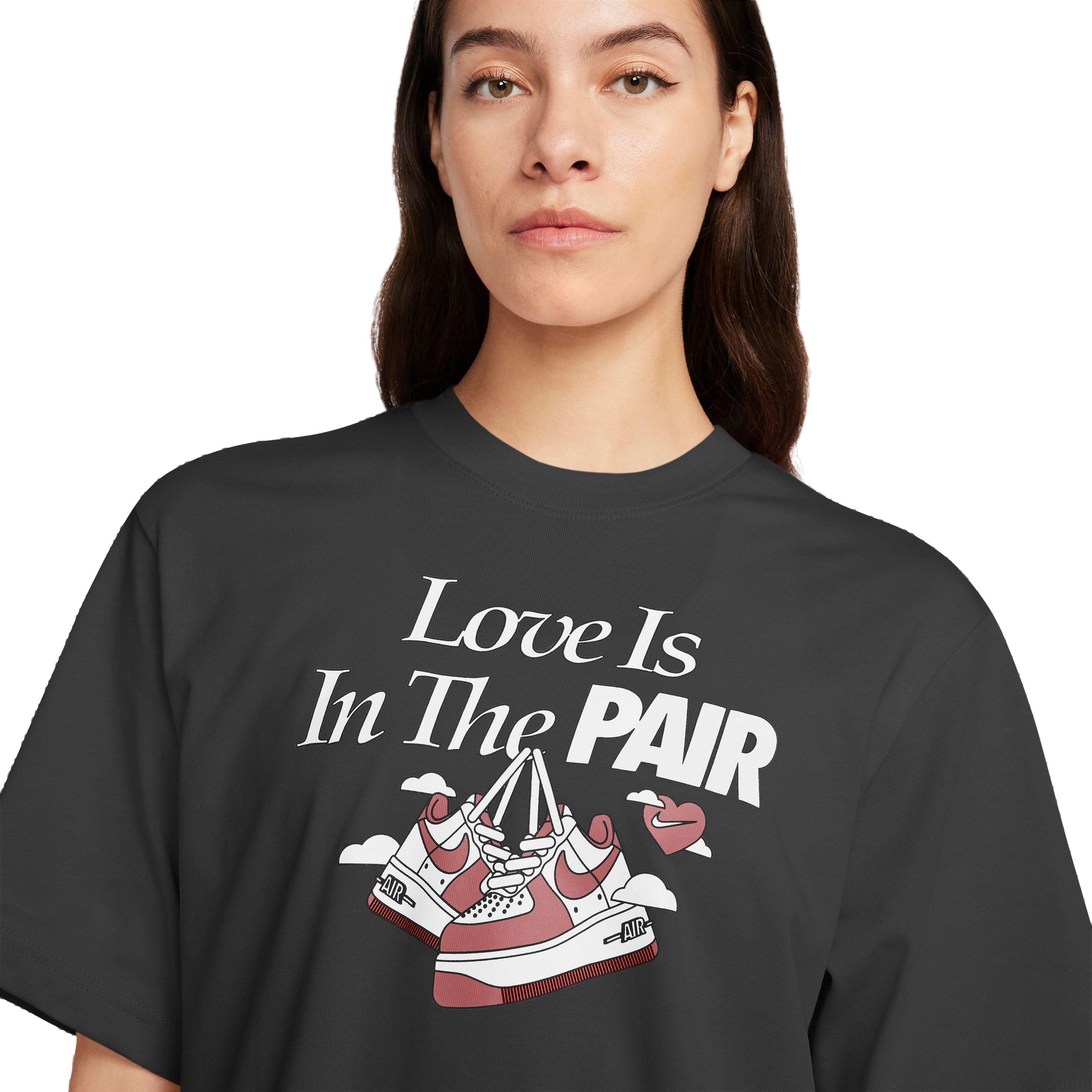 Nike Women's Love N Pair Tee - Black - BLACK Thumbnail View 3