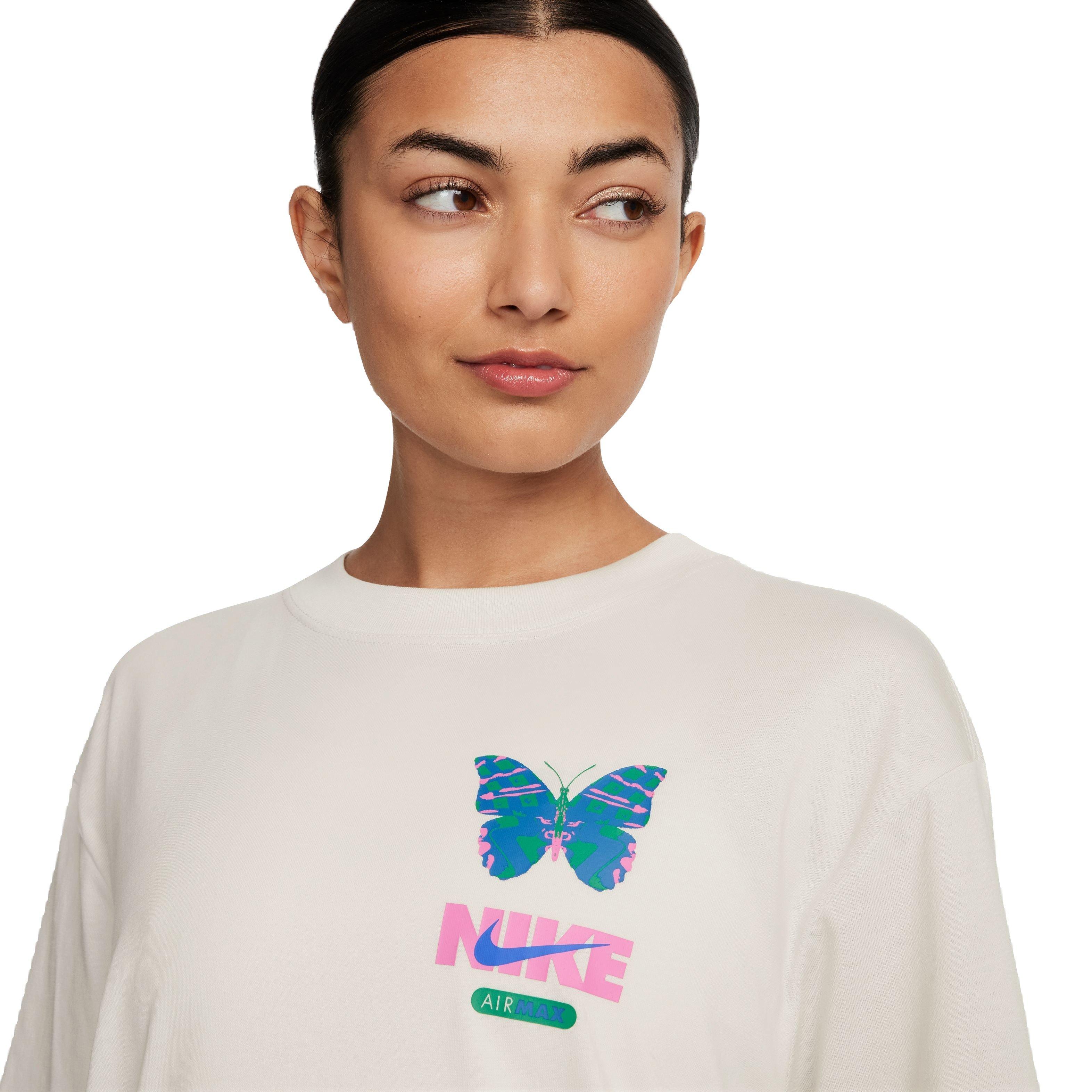 Nike Women's AMD BF Tee - Phantom - OFF-WHITE Thumbnail View 3