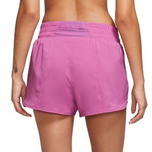 Nike Women's One Dri-FIT Mid-Rise 3" Brief-Line Shorts-Pink