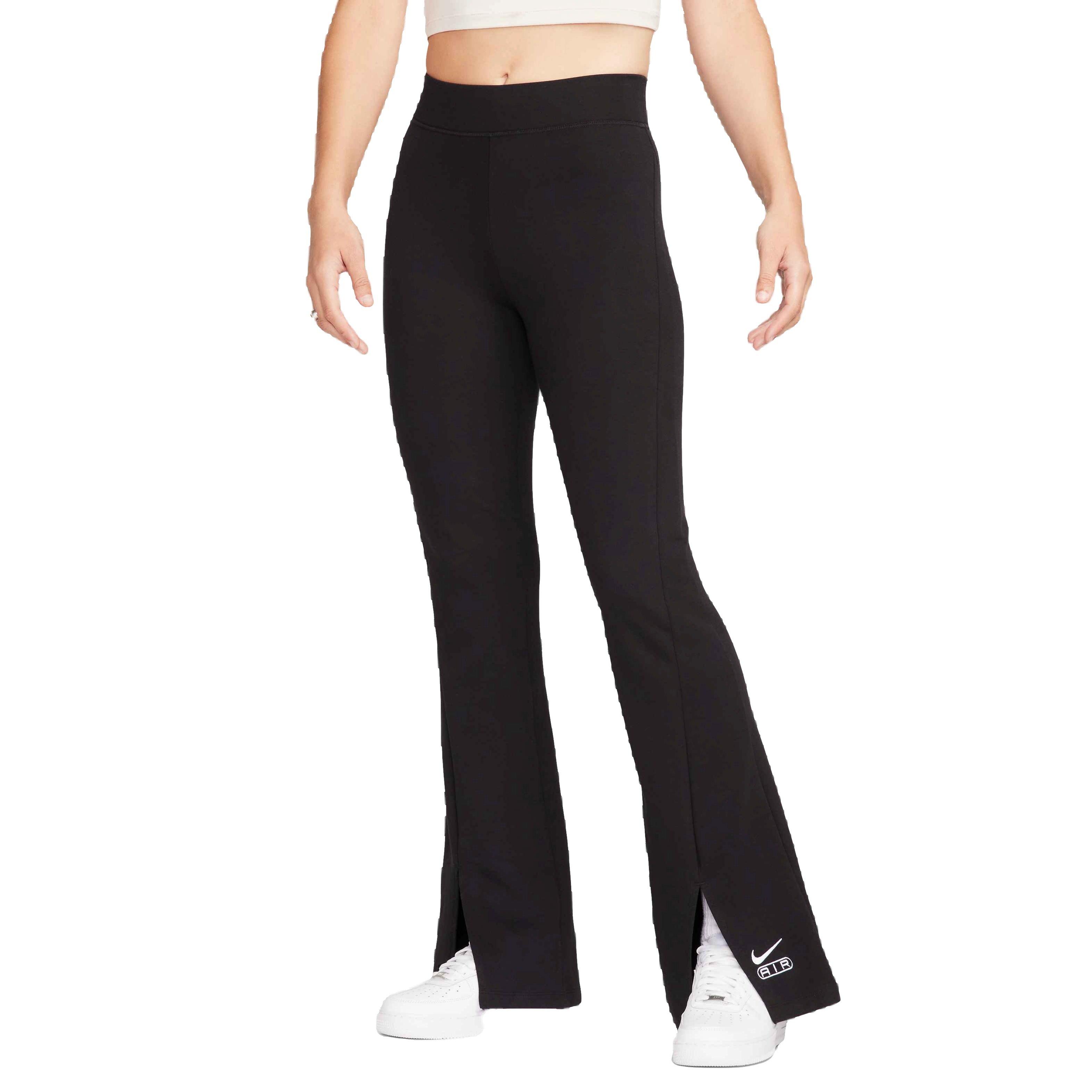 Nike Women's Air High-Waisted Slit Leggings - BLACK Thumbnail View 1
