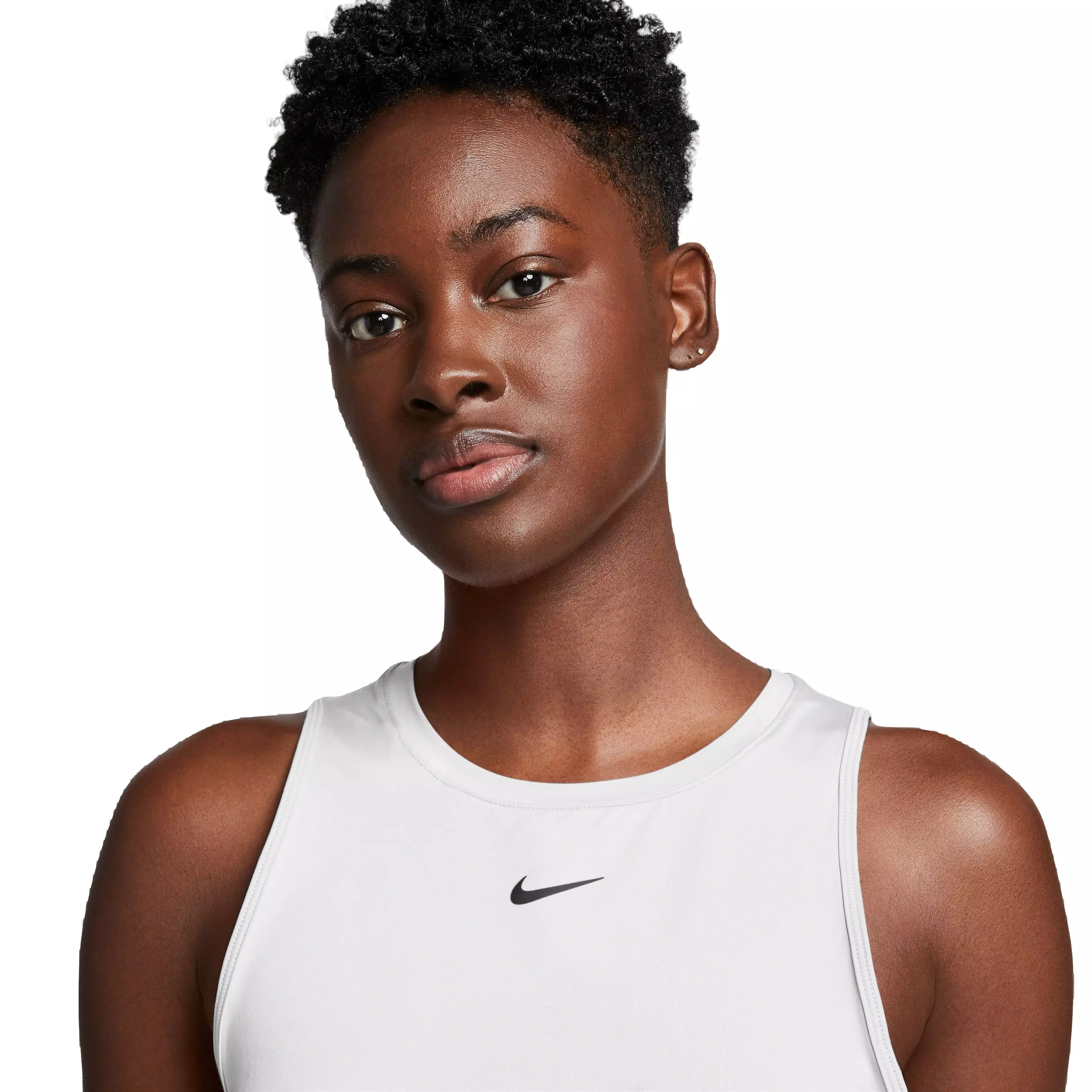 Nike Women's One Classic Crop Tank - White - WHITE