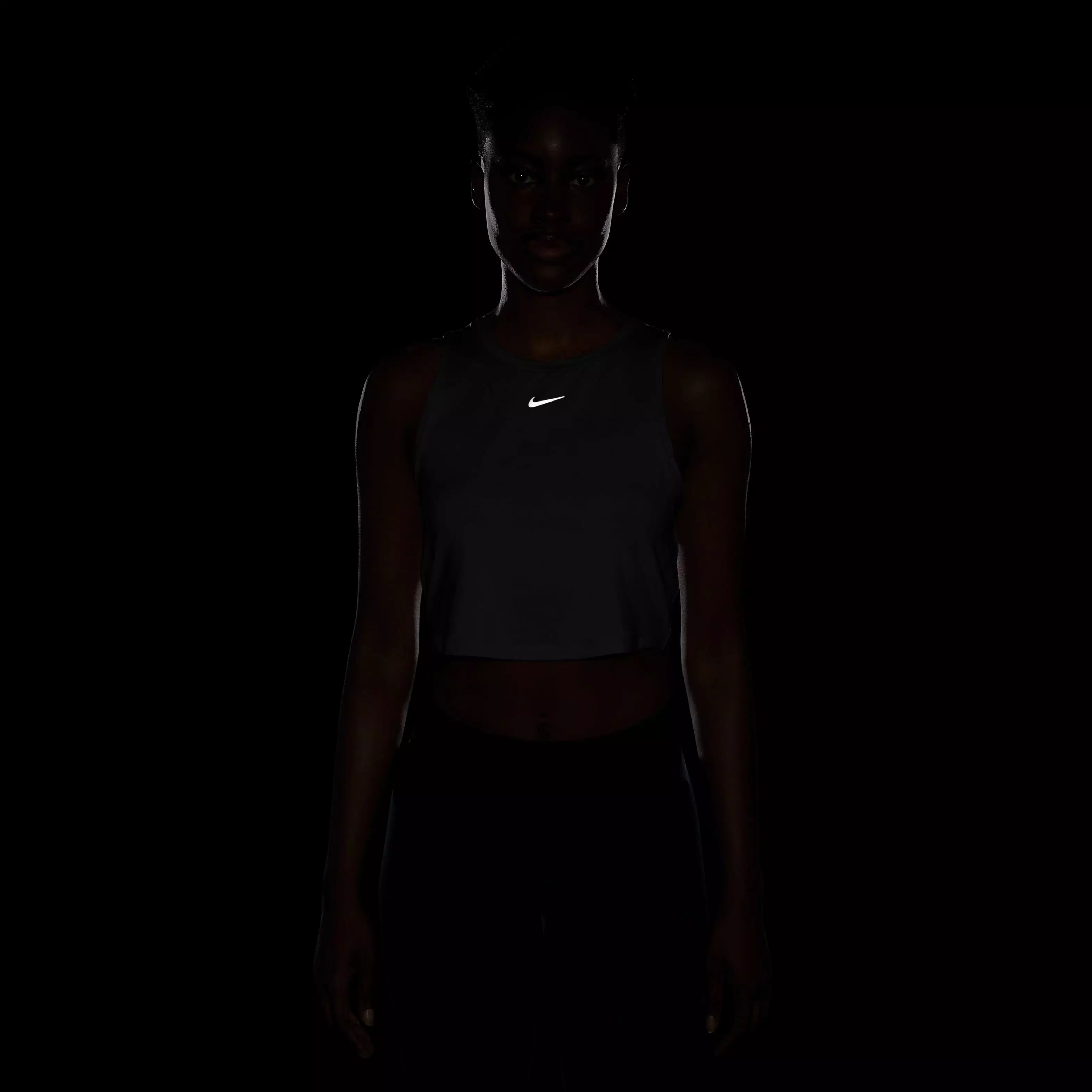 Nike Women's One Classic Crop Tank - White - WHITE