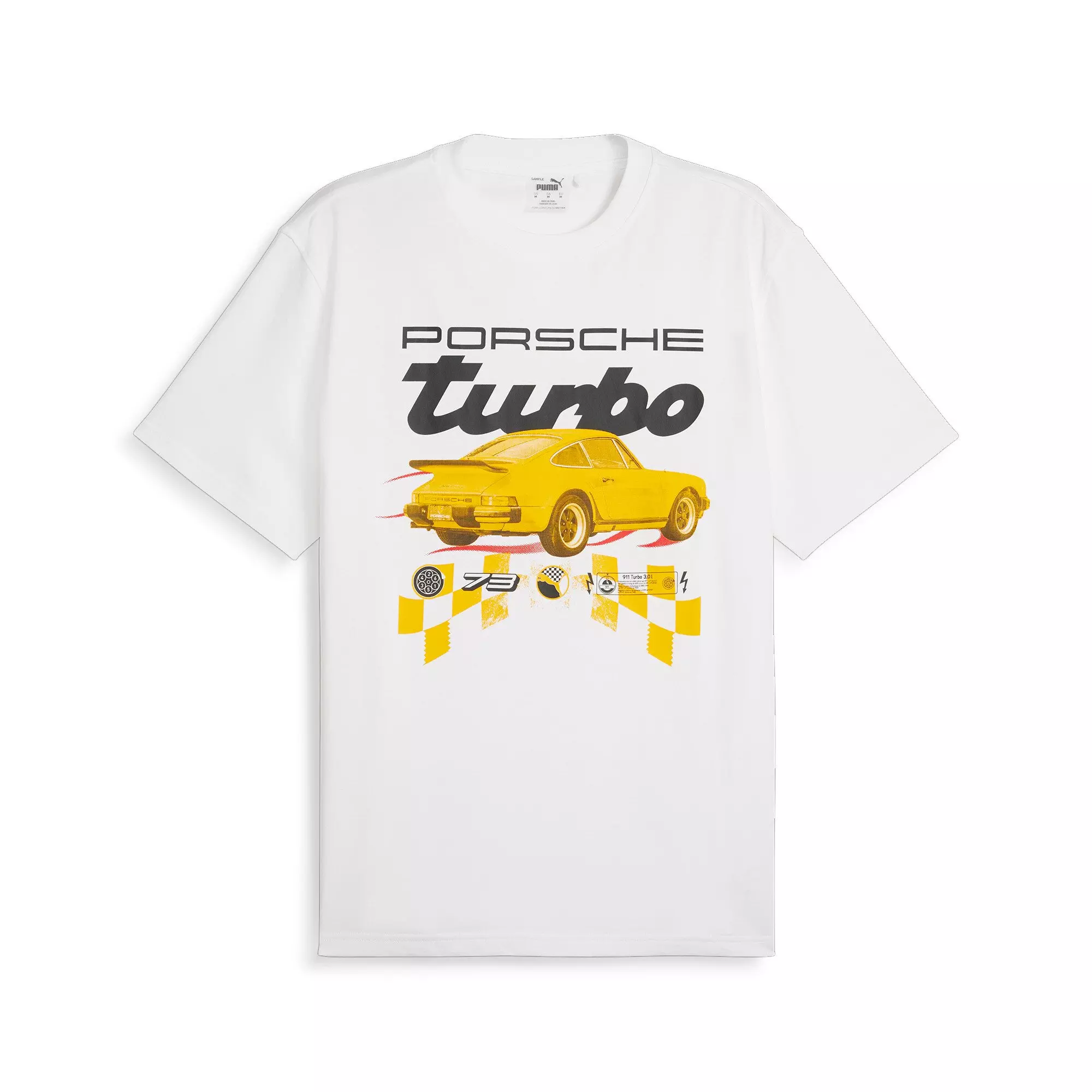 PUMA Men's Porsche Legacy Sweat Tee - WHITE