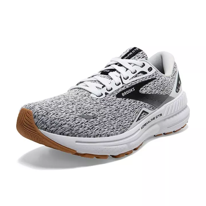 Brooks Adrenaline 23 GTS "Oreo" Men's Running Shoe - WHITE/BLACK