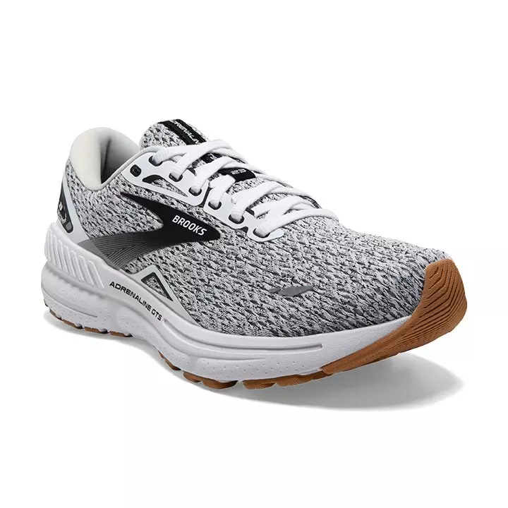 Brooks Adrenaline 23 GTS "Oreo" Men's Running Shoe - WHITE/BLACK