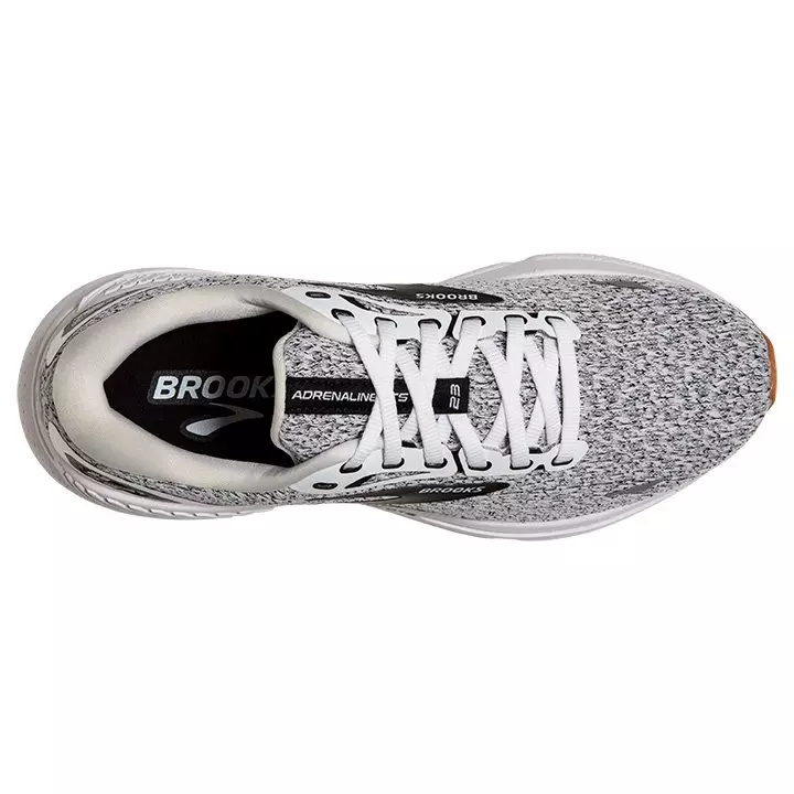Brooks Adrenaline 23 GTS "Oreo" Men's Running Shoe - WHITE/BLACK