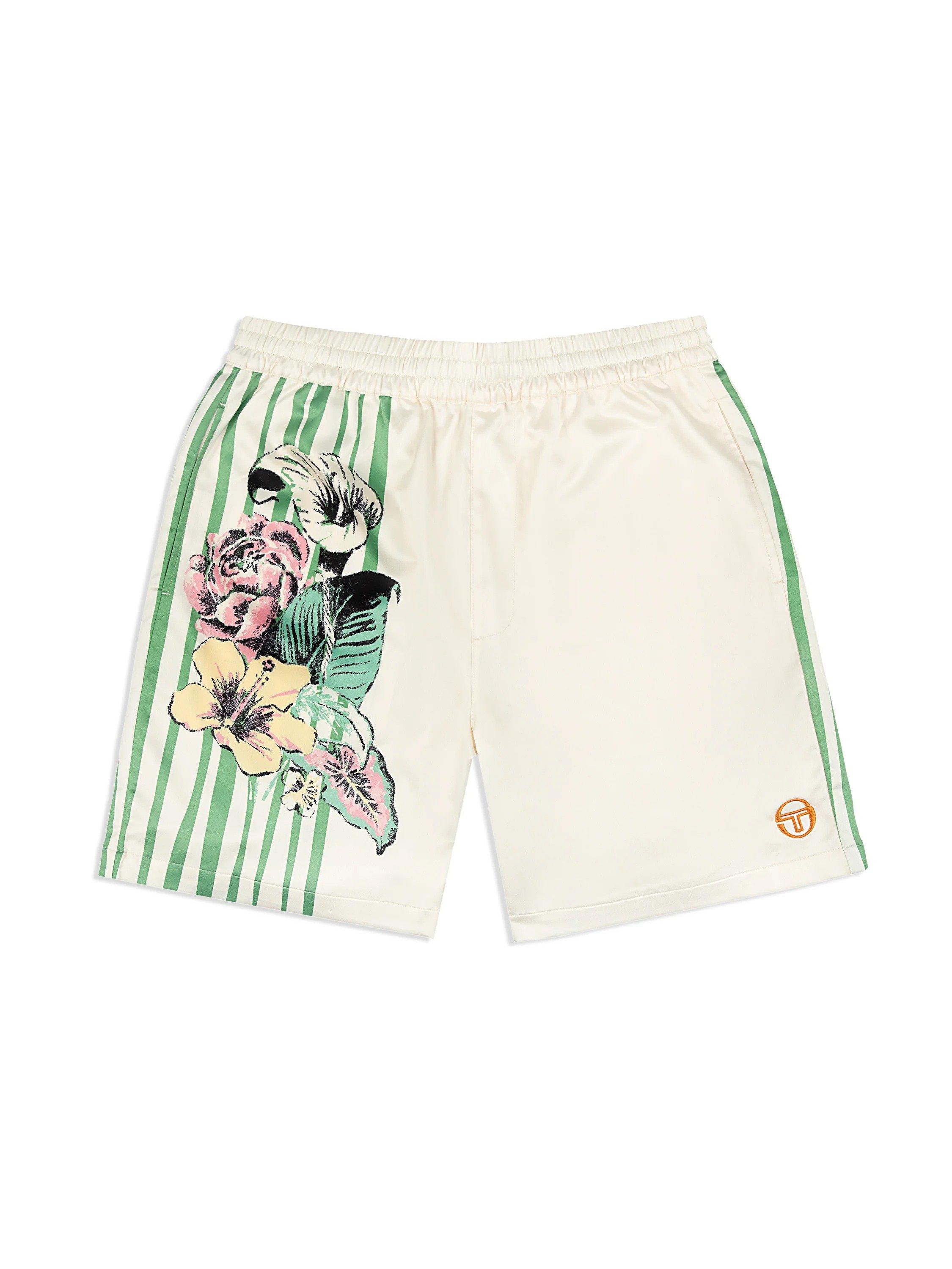 Sergio Tacchini Men's Tini Printed Cabana Shorts - CREAM