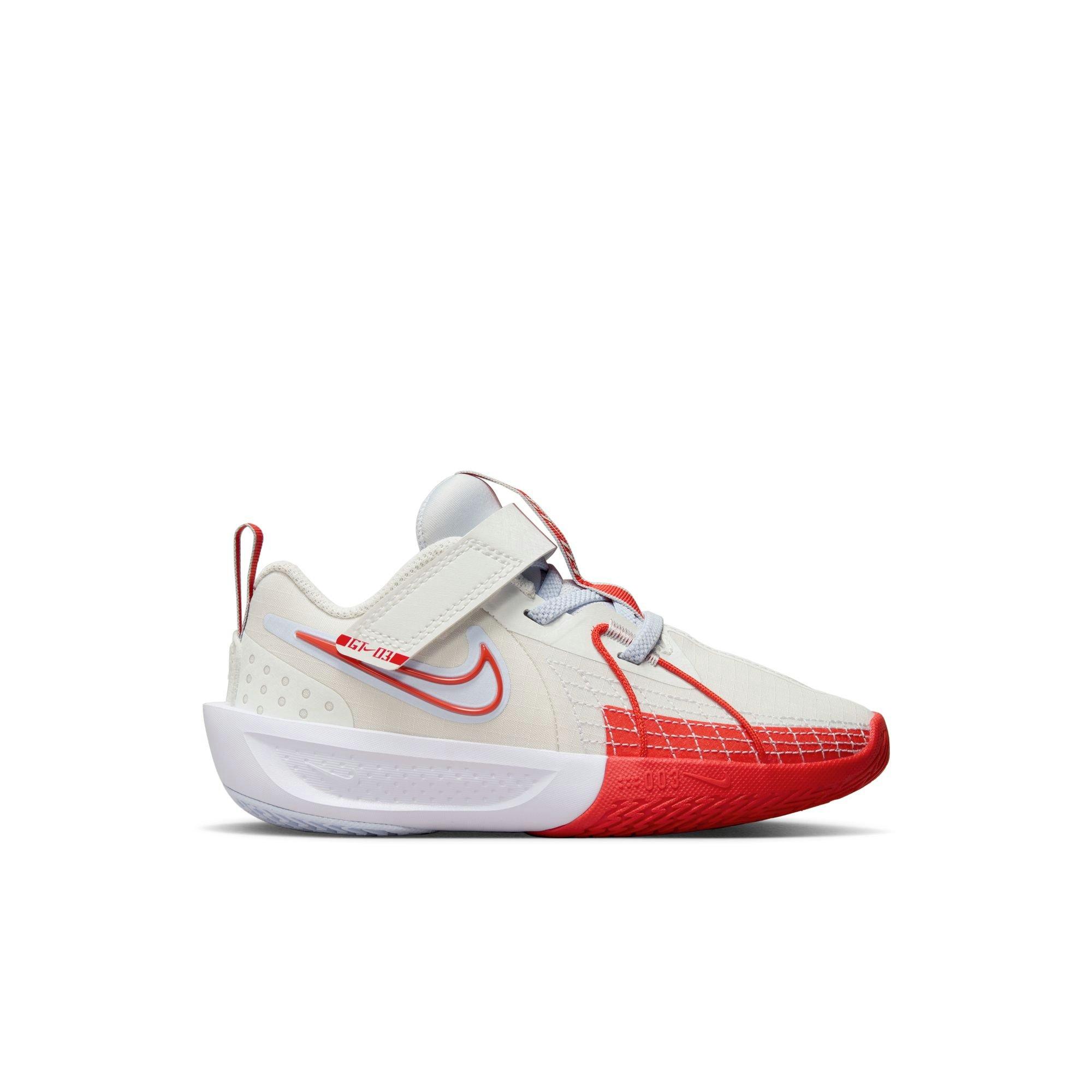 Nike G.T. Cut 3 "Summit White/Picante Red" Preschool Kids' Basketball Shoe - SUMMIT WHITE/PICANTE RED/FOOTBALL GREY Thumbnail View 1