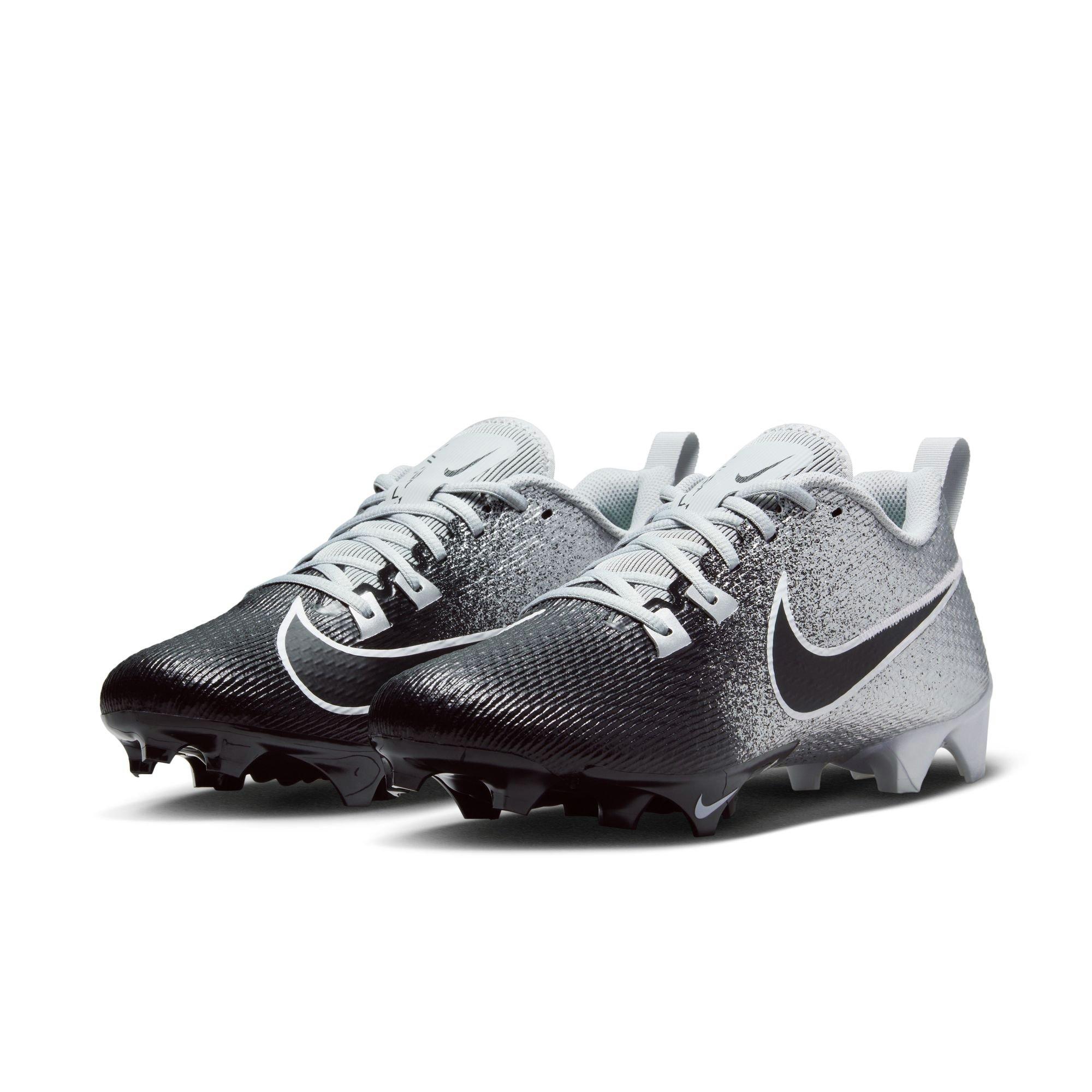 Nike Vapor Edge Speed 360 2 "Metallic Silver/Black/White" Men's Football Cleat - SILVER/BLACK Thumbnail View 6