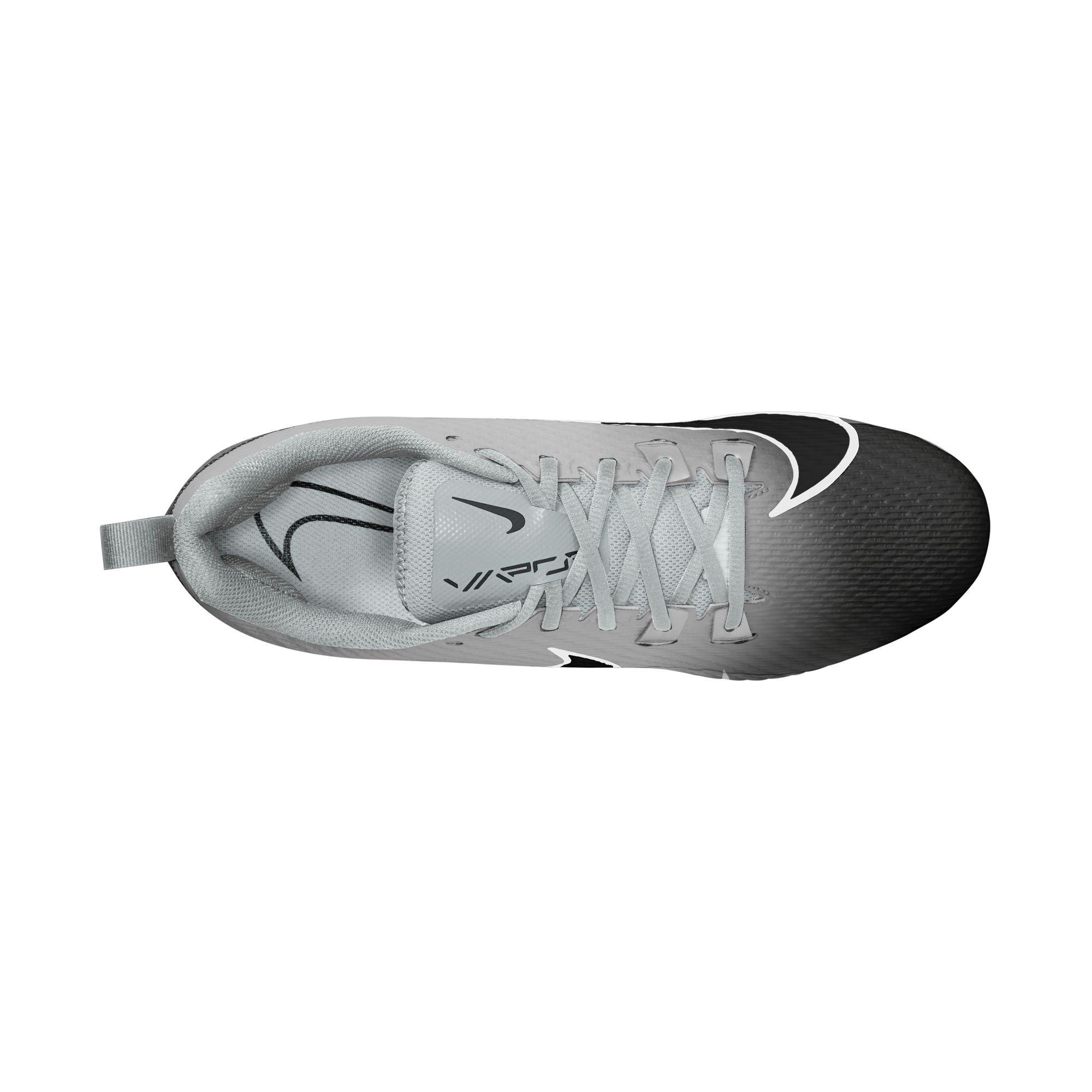 Nike Vapor Edge Speed 360 2 "Metallic Silver/Black/White" Men's Football Cleat - SILVER/BLACK Thumbnail View 8