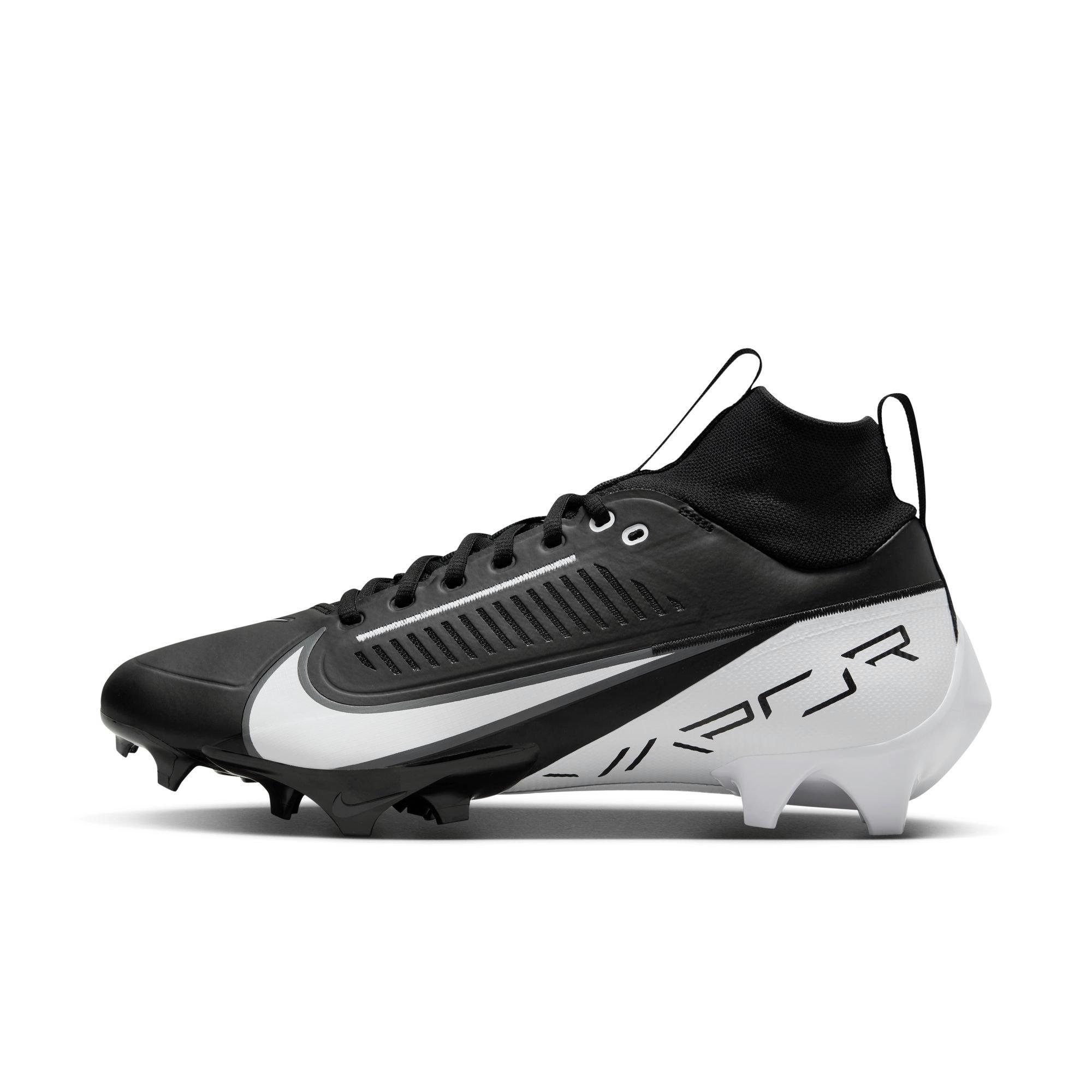 Nike Vapor Edge Pro 360 2 "Black/White" Men's Football Cleat - BLACK/WHITE Thumbnail View 3