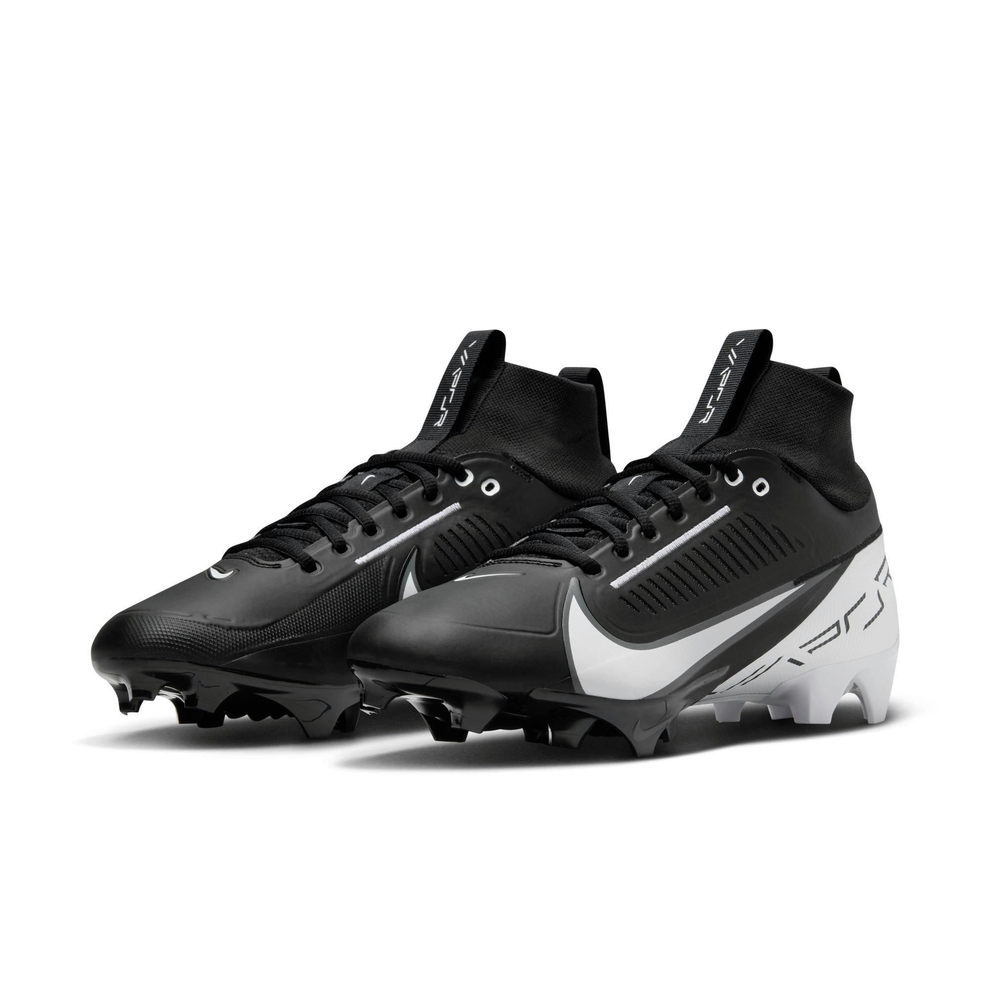 Nike Vapor Edge Pro 360 2 "Black/White" Men's Football Cleat - BLACK/WHITE Thumbnail View 5